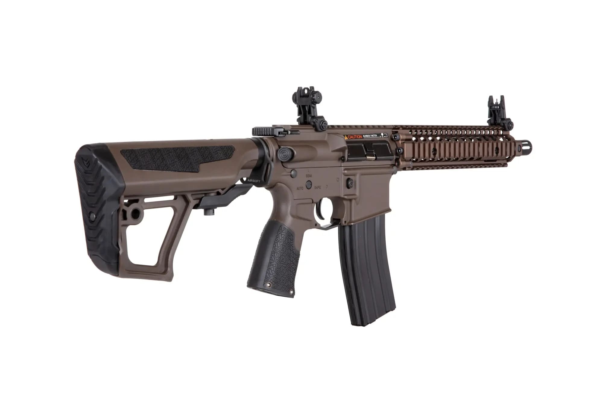 Karabinek szturmowy AEG ICS Daniel Defense MK18 SIII EBB - Bronze