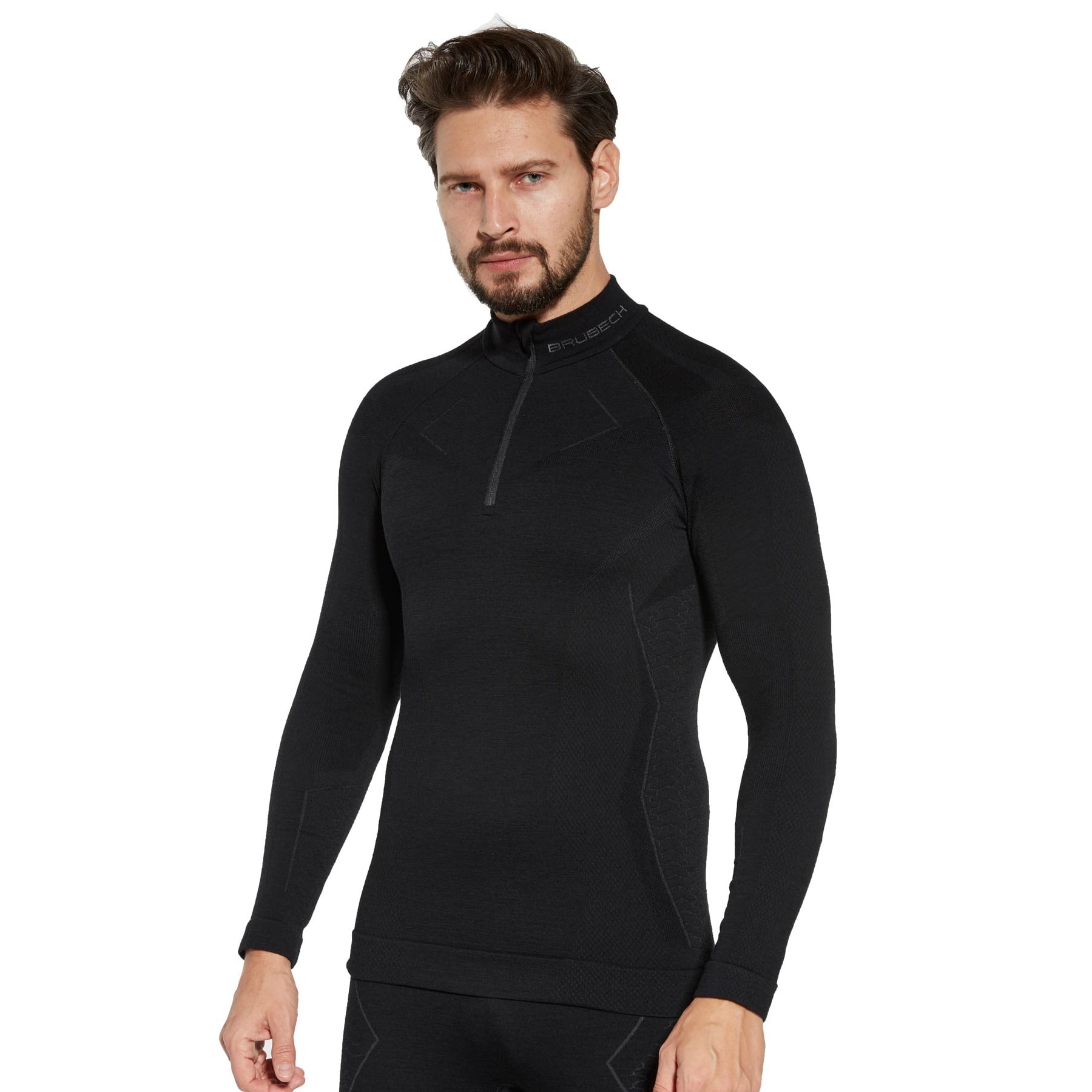 Koszulka termoaktywna Brubeck Extreme Merino Long Sleeve - Czarna