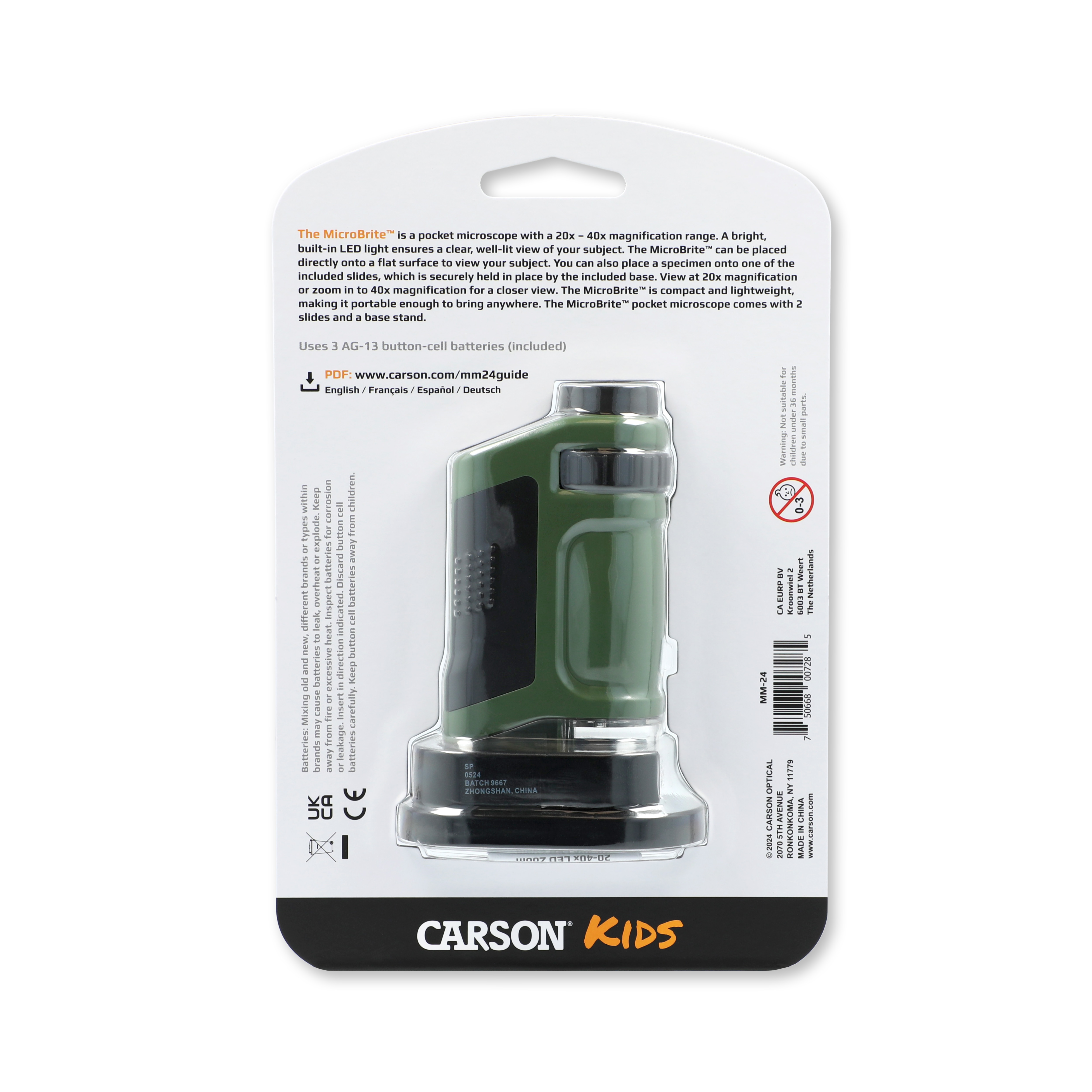 Mikroskop kieszonkowy Carson MicroBrite 20-40x