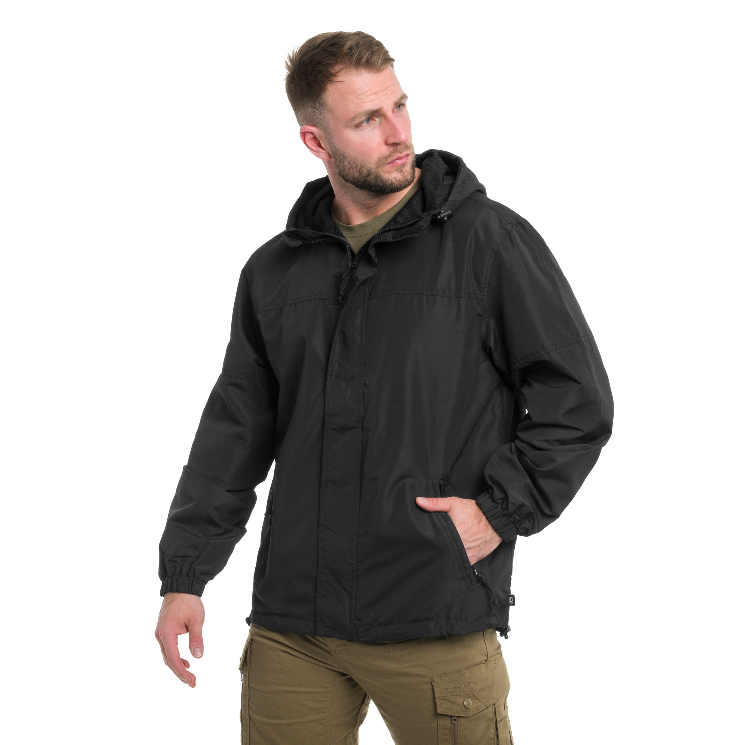 Kurtka Brandit Light Windbreaker Frontzip - Black