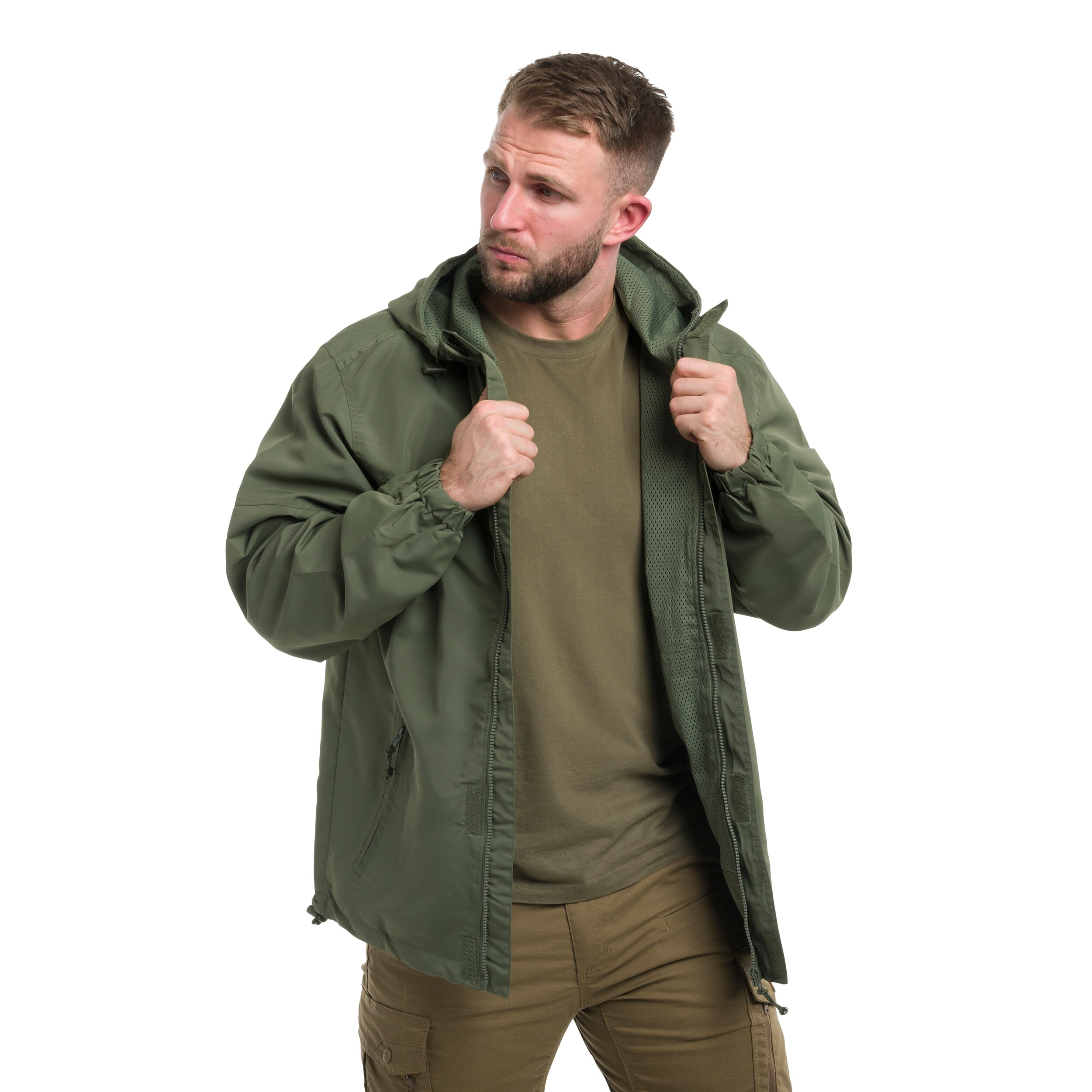 Kurtka Brandit Light Windbreaker Frontzip - Olive