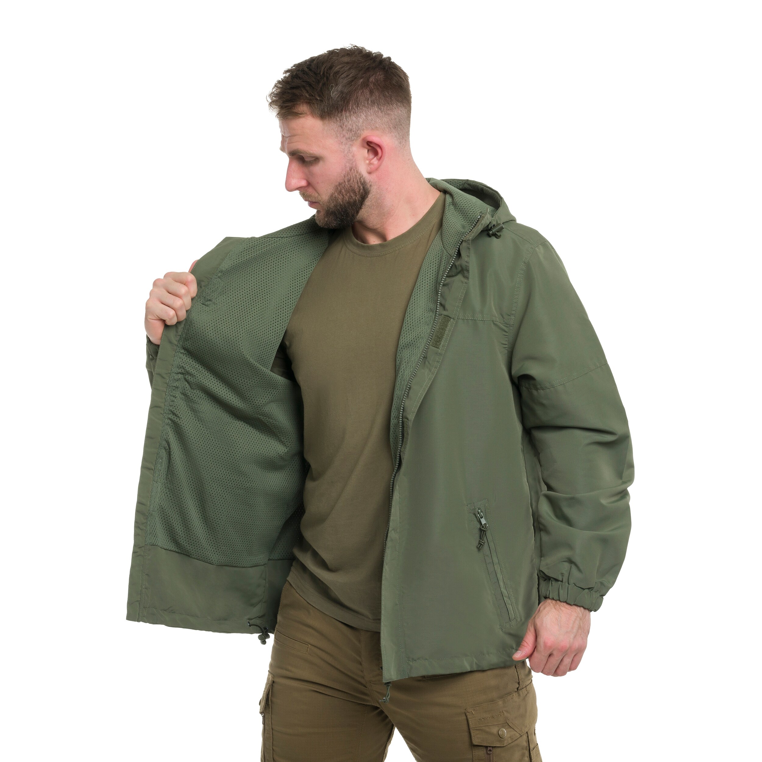 Kurtka Brandit Light Windbreaker Frontzip - Olive