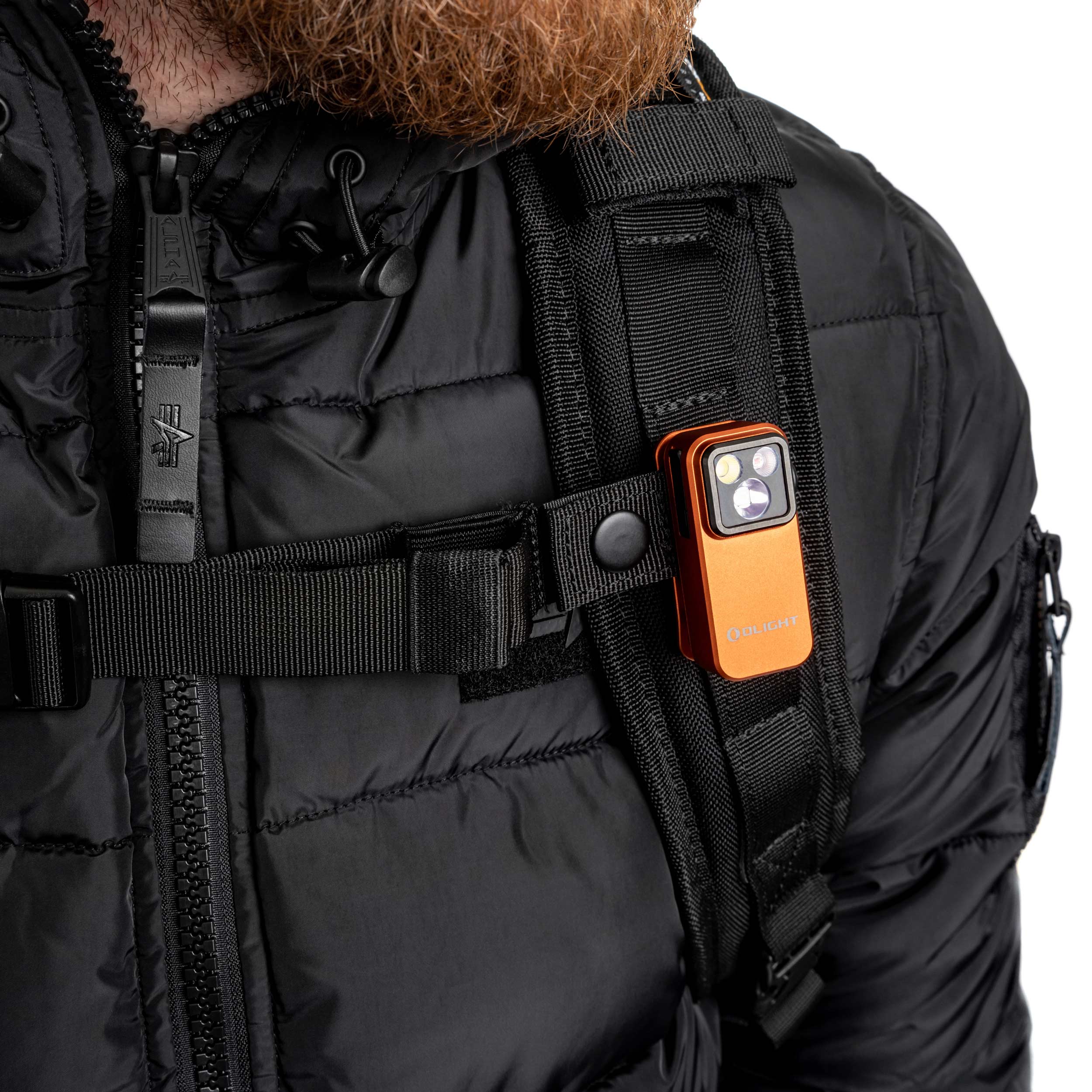 Latarka akumulatorowa Olight Oclip Pro Orange - 500 lumenów