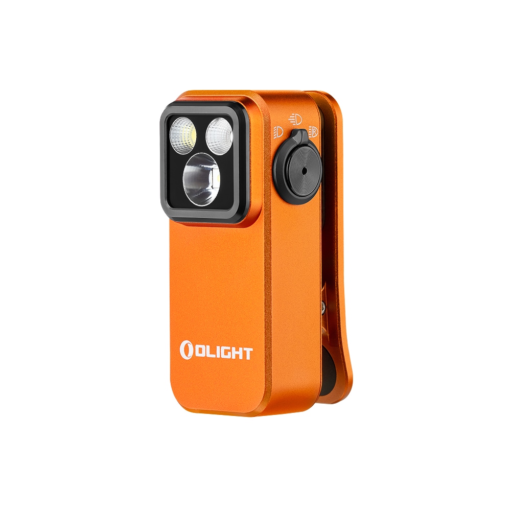Latarka akumulatorowa Olight Oclip Pro Orange - 500 lumenów