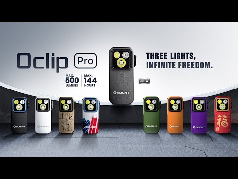 Olight Oclip Pro Dragon & Zodiac Rechargeable Flashlight - 500 lumens