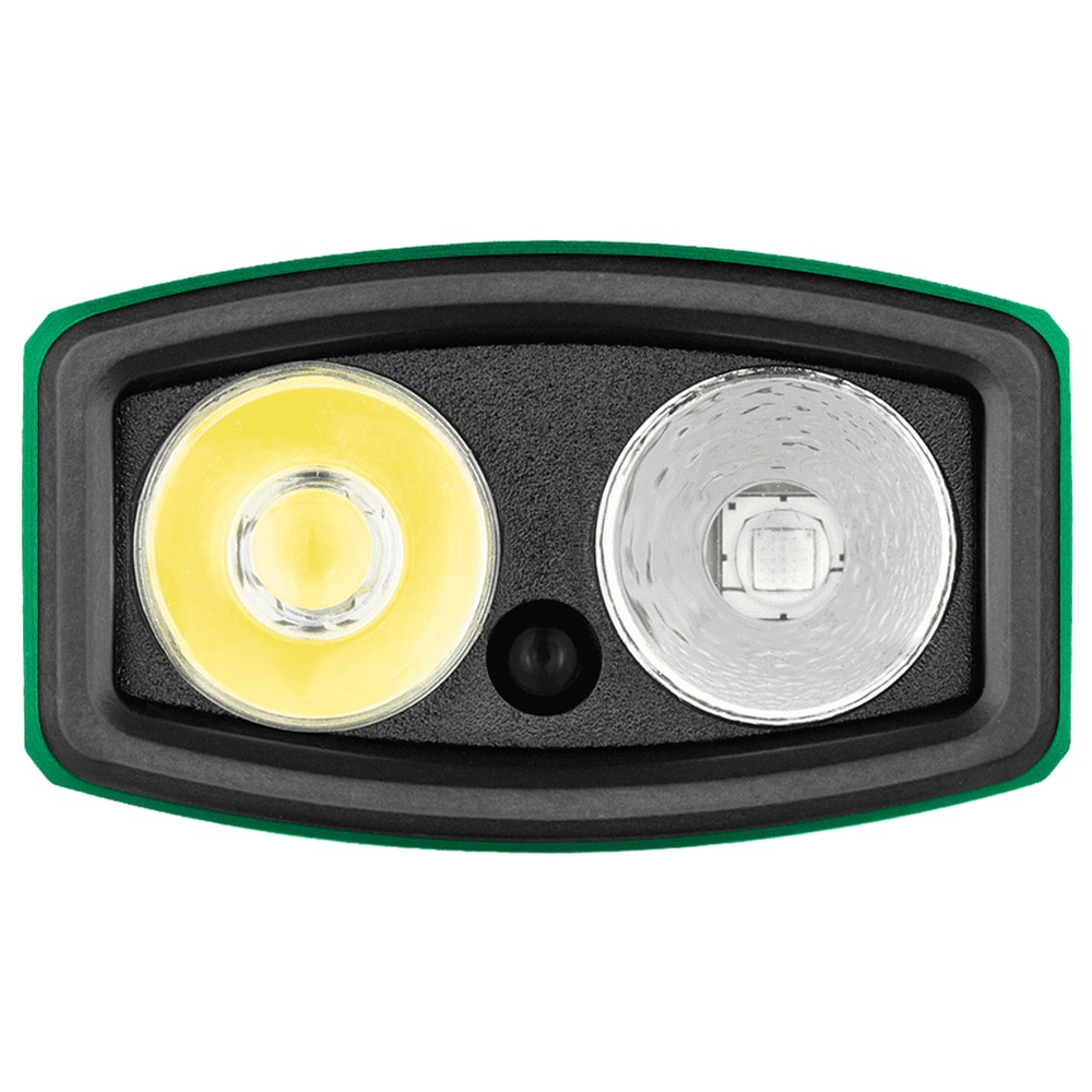 Latarka ze wskaźnikiem laserowym Olight Arkfeld Pro UV Cool White Snowflake Green - 1300 lumenów