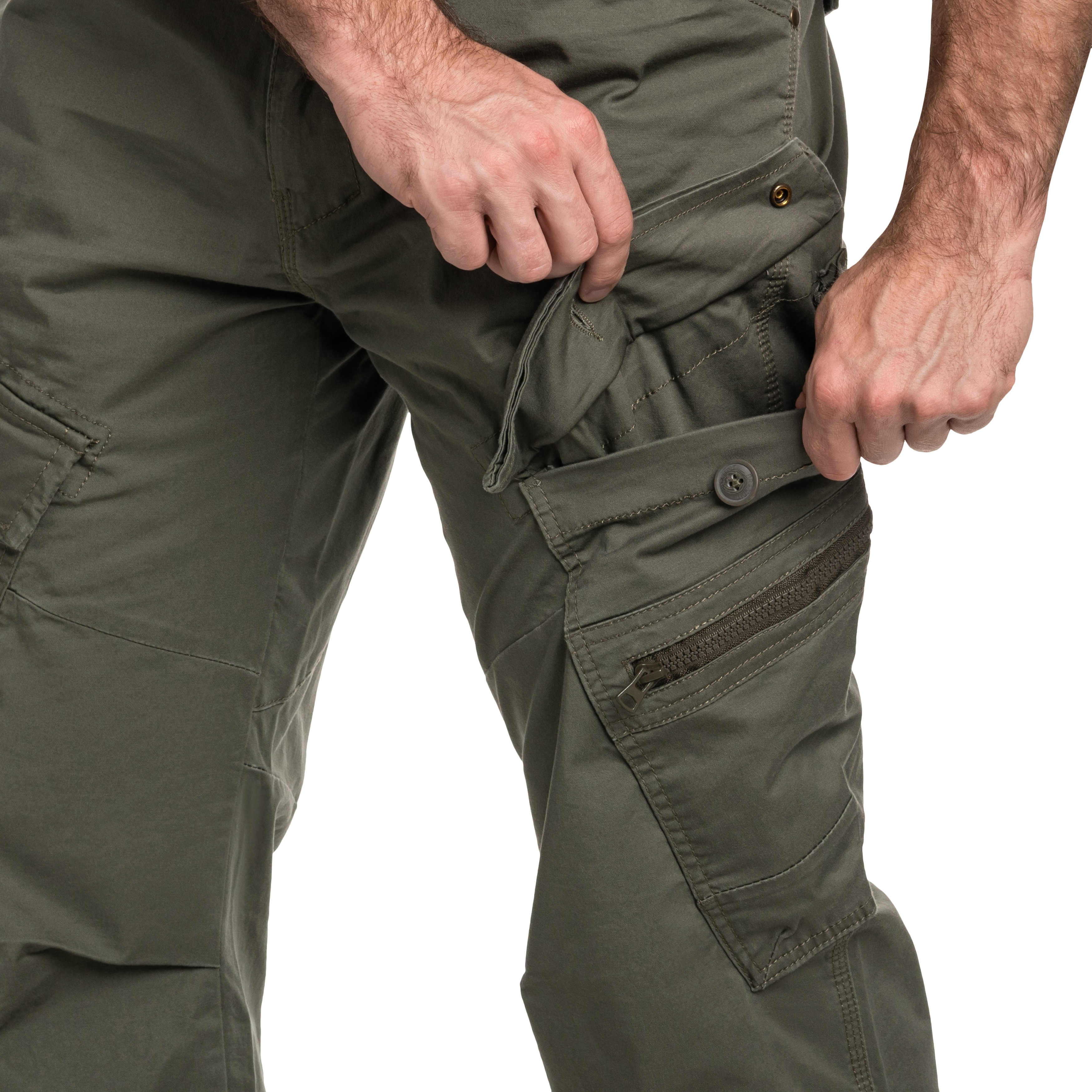 Spodnie Brandit Adven Slim Fit - Olive