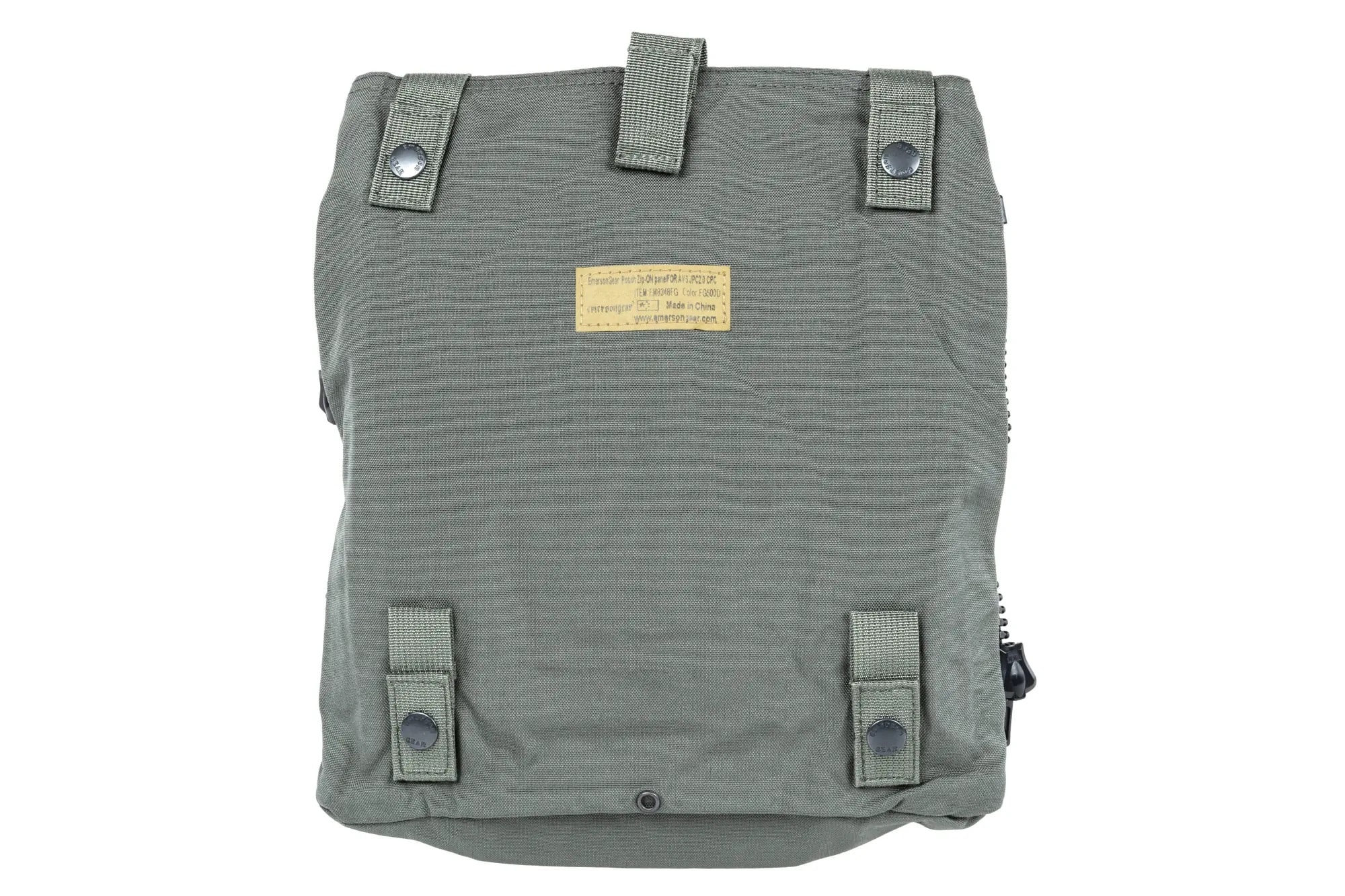 Panel szturmowy Emerson Gear typu Zip-On do kamizelek JPC 2.0/CPC - Foliage Green