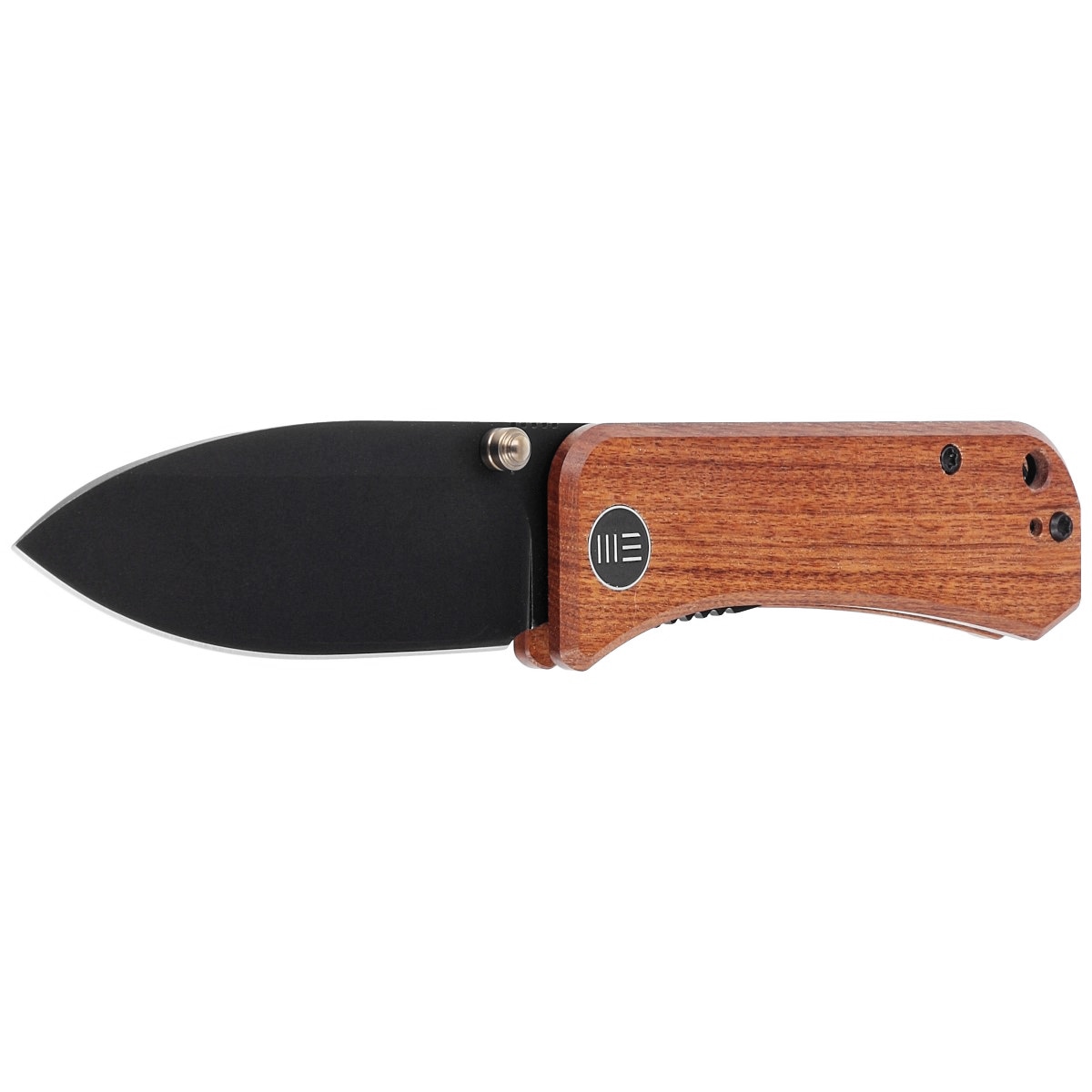 Складаний ніж WE Knife Banter Thumb Stud Cuibourtia Wood Handle - Black Stonewash