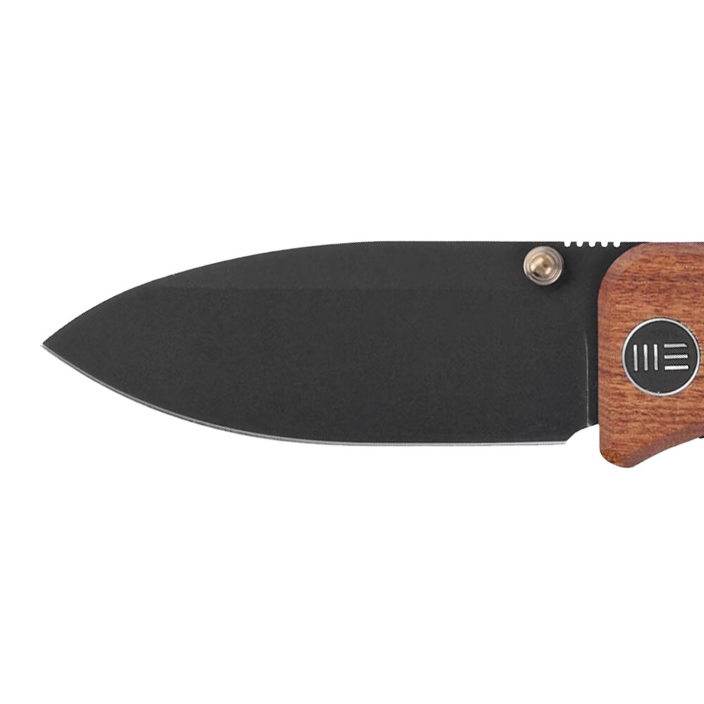 Складаний ніж WE Knife Banter Thumb Stud Cuibourtia Wood Handle - Black Stonewash