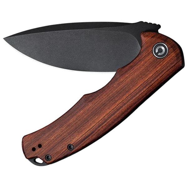 Nóż składany Civivi Praxis Cuibourtia Black Stonewashed 9Cr18MoV - Wood