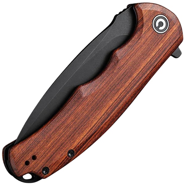 Nóż składany Civivi Praxis Cuibourtia Black Stonewashed 9Cr18MoV - Wood