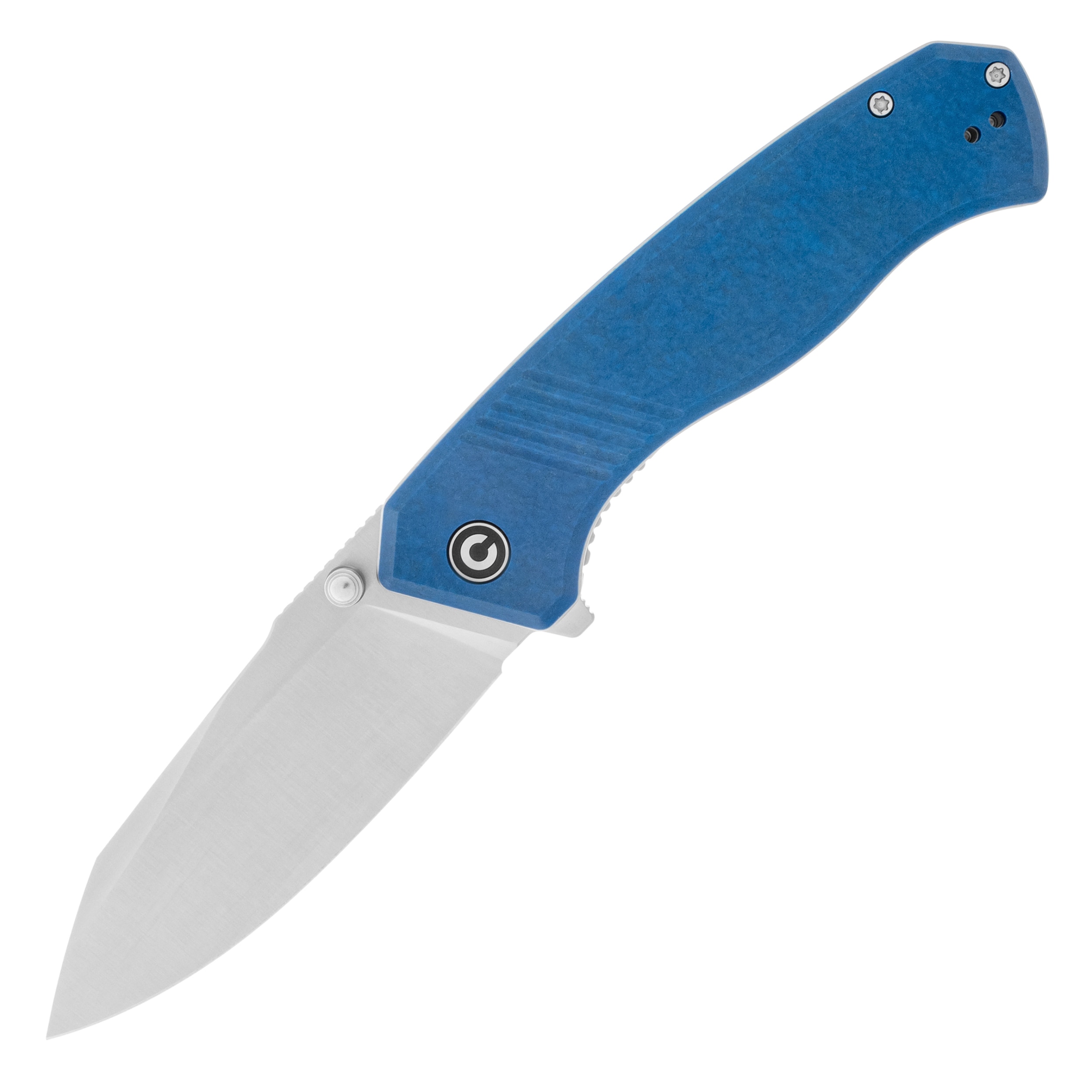 Nóż Civivi Placoid Black Stonewashed/Blue Shredded G10
