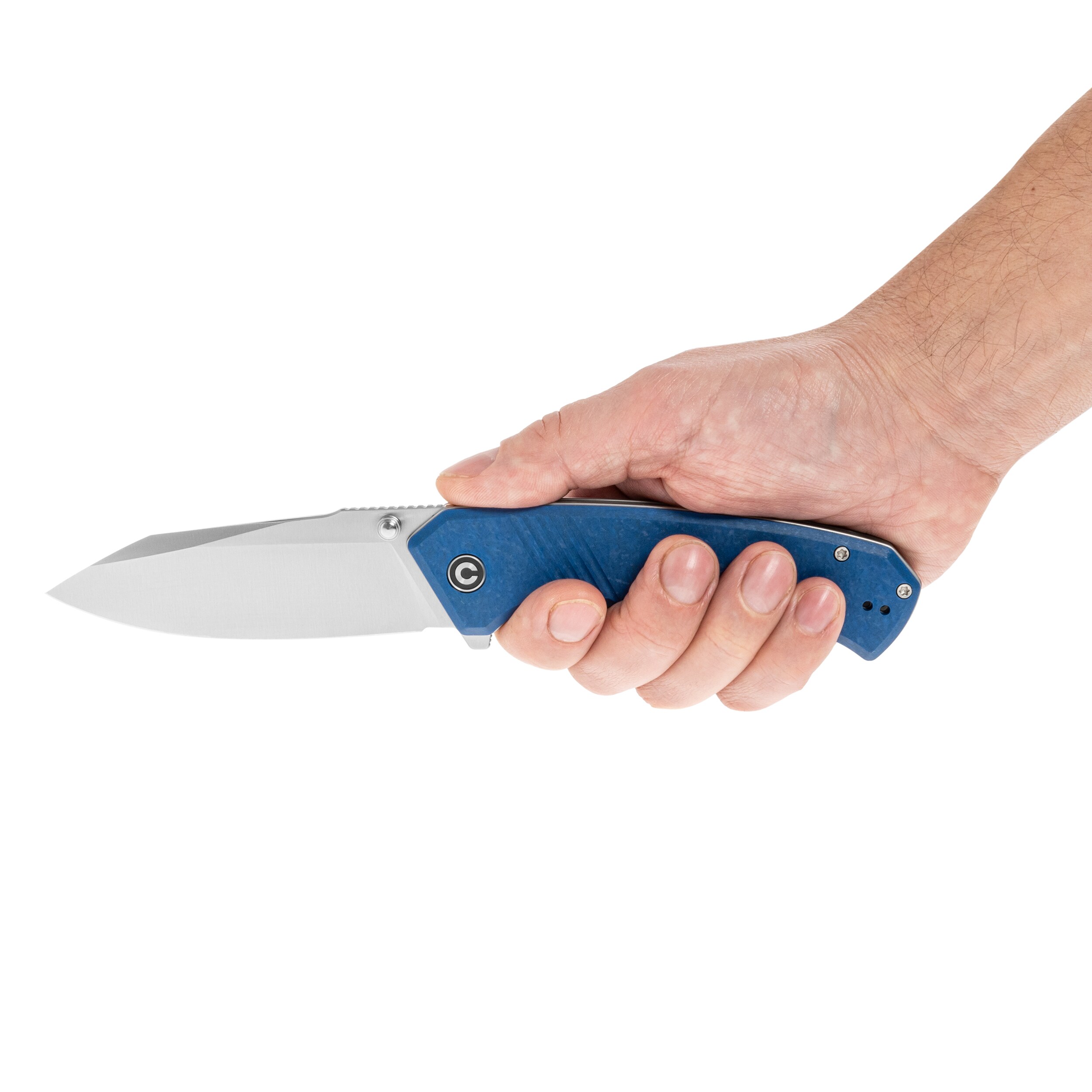 Nóż Civivi Placoid Black Stonewashed/Blue Shredded G10