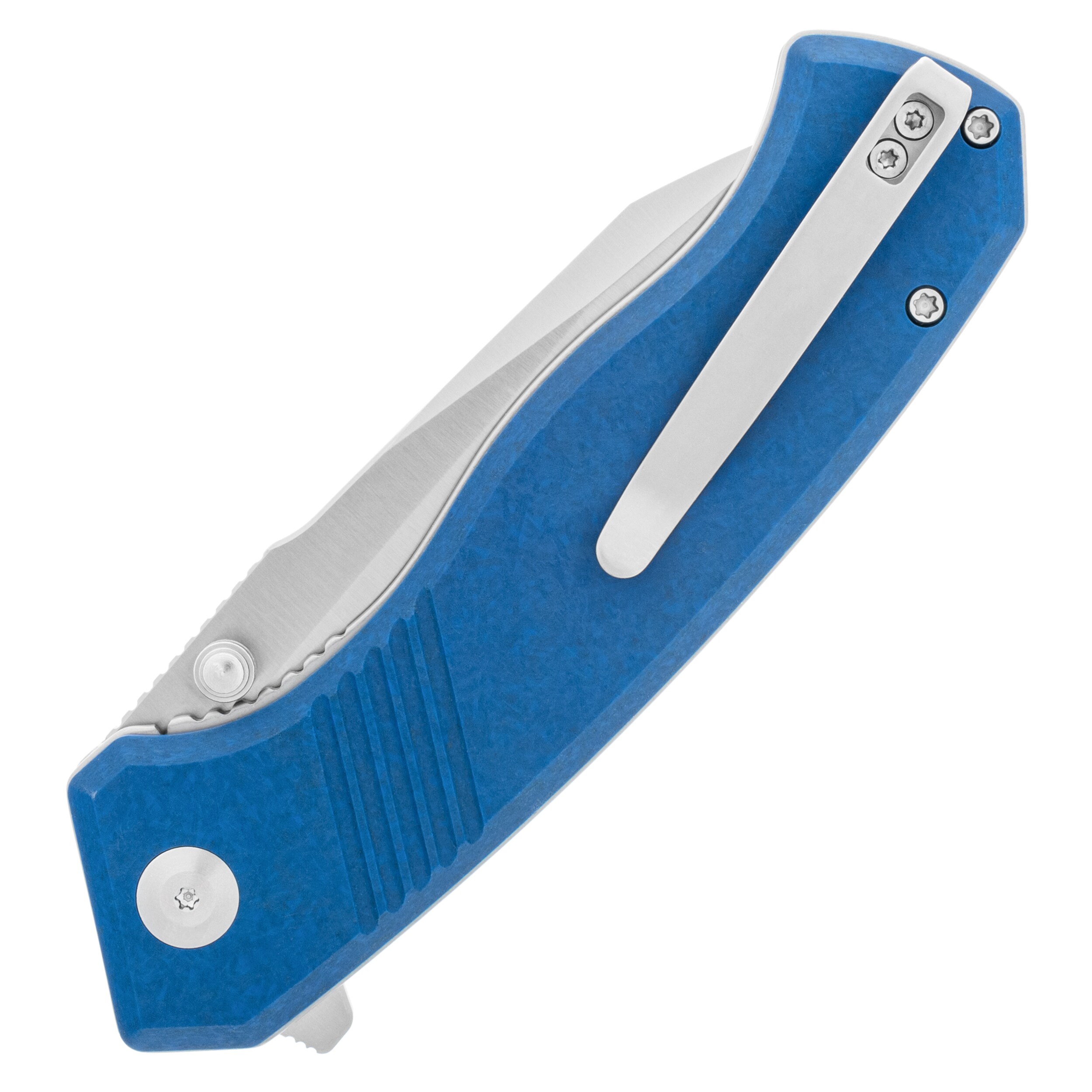 Nóż Civivi Placoid Black Stonewashed/Blue Shredded G10