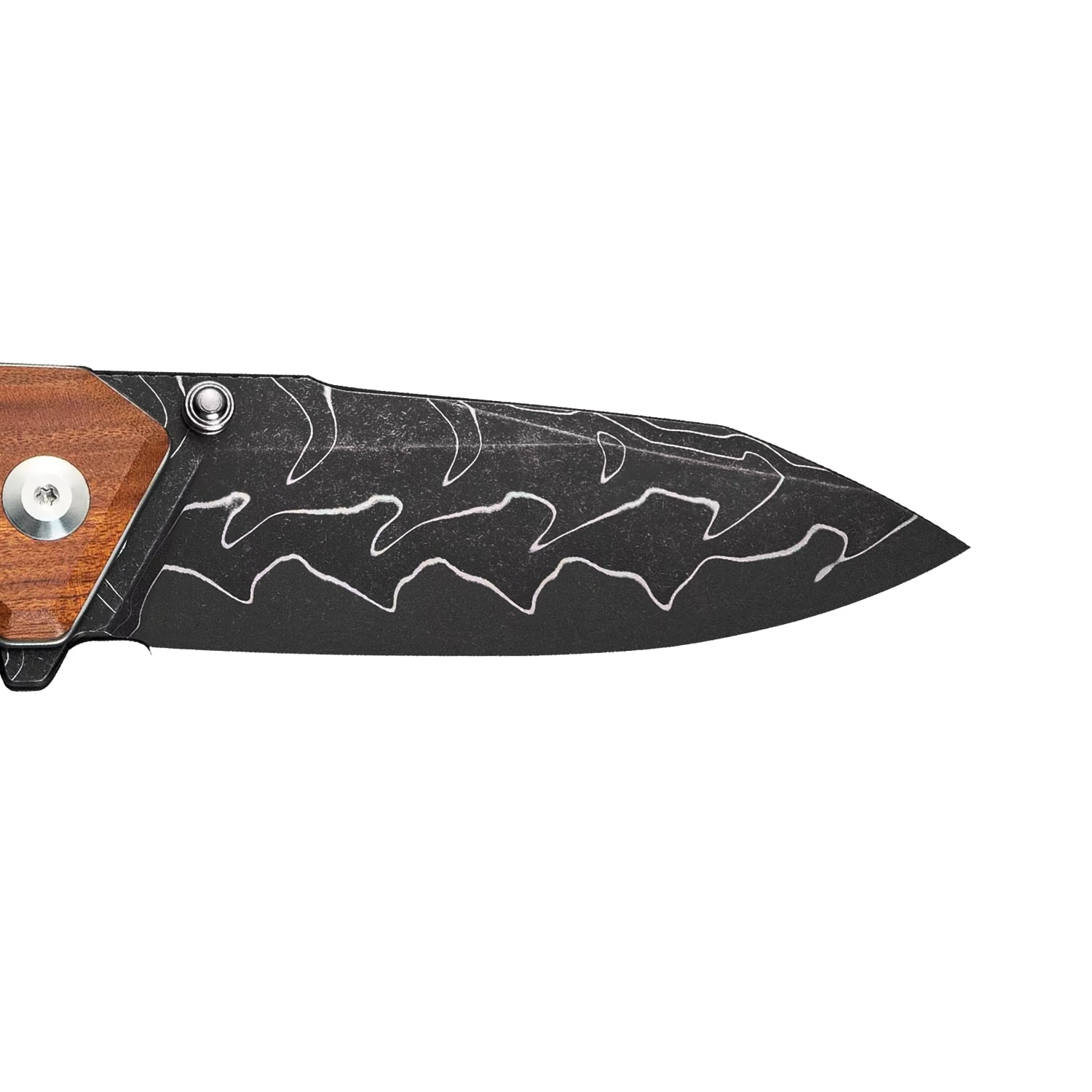 Складаний ніж Civivi Placoid Guibourtia Damascus - Wood