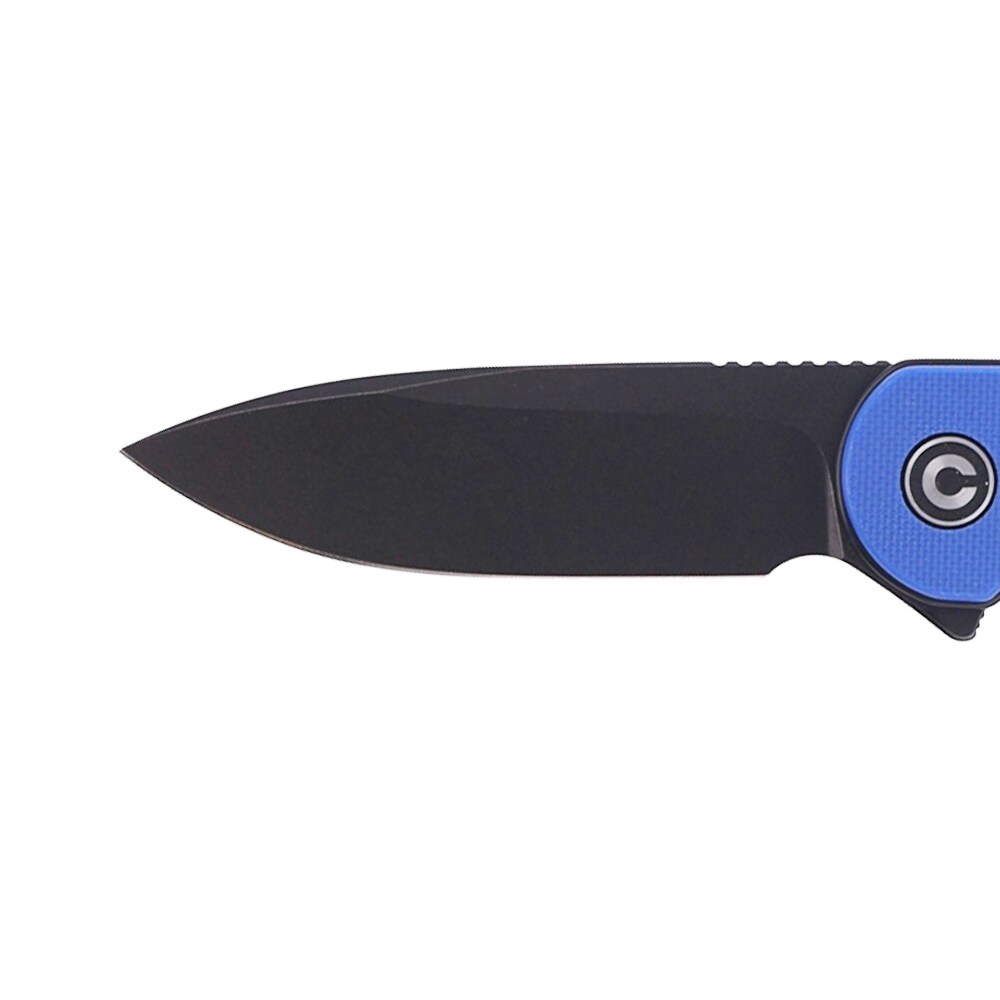 Nóż składany Civivi D2 Elementum Flipper C907X - Black Stonewashed/Blue G10