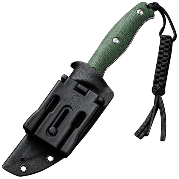 Civivi Stormridge Satin Nitro-V Canvas Micarta Knife - Green