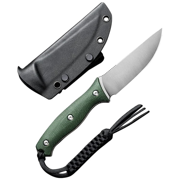 Civivi Stormridge Satin Nitro-V Canvas Micarta Knife - Green