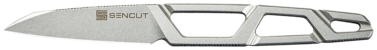 Sencut Texo Skeletonized Fixed Blade Knife - Stonewash
