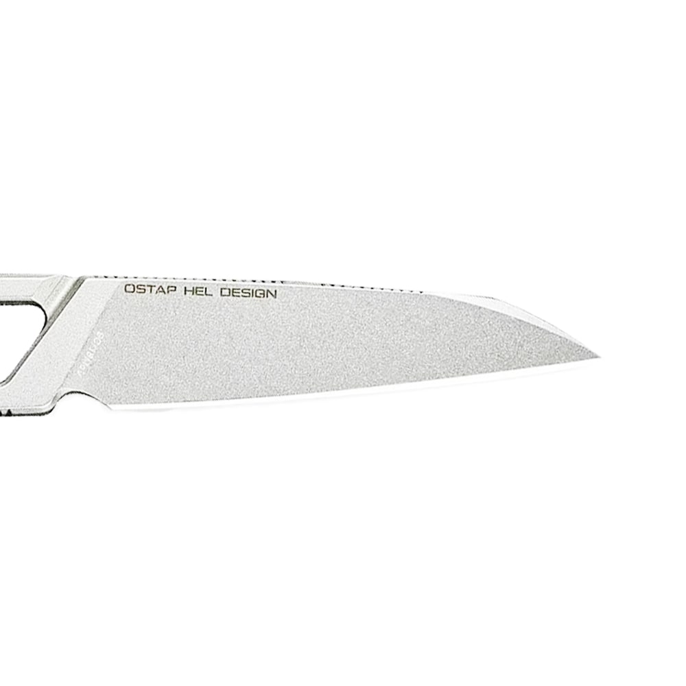 Sencut Texo Skeletonized Fixed Blade Knife - Stonewash