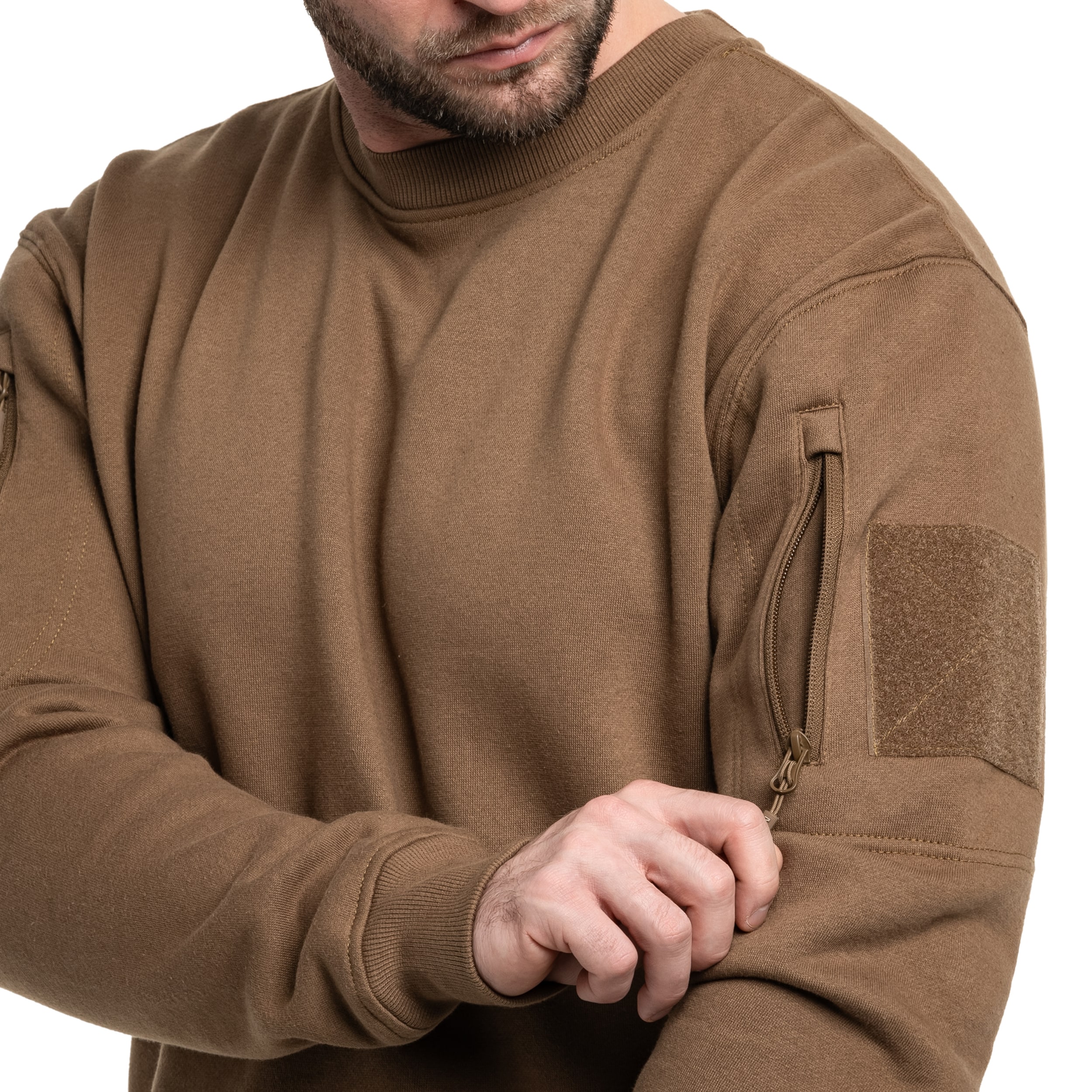 Bluza Mil-Tec Tactical Sweatshirt Round Neck - Dark Coyote