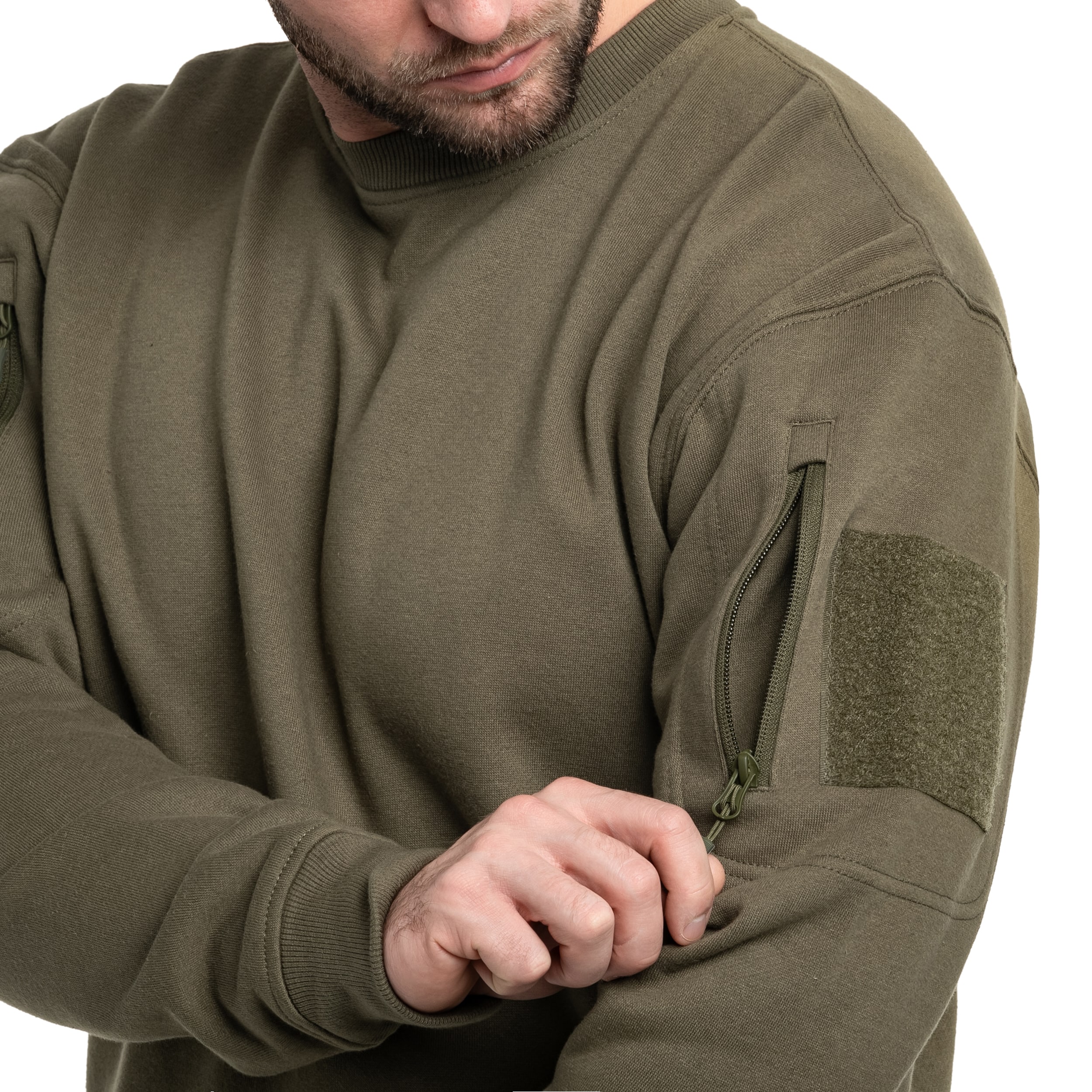Bluza Mil-Tec Tactical Sweatshirt Round Neck - Ranger Green