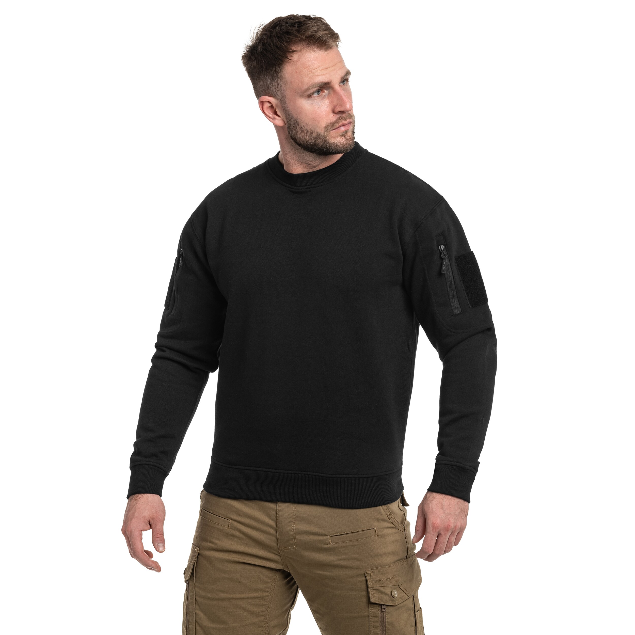 Bluza Mil-Tec Tactical Sweatshirt Round Neck - Black