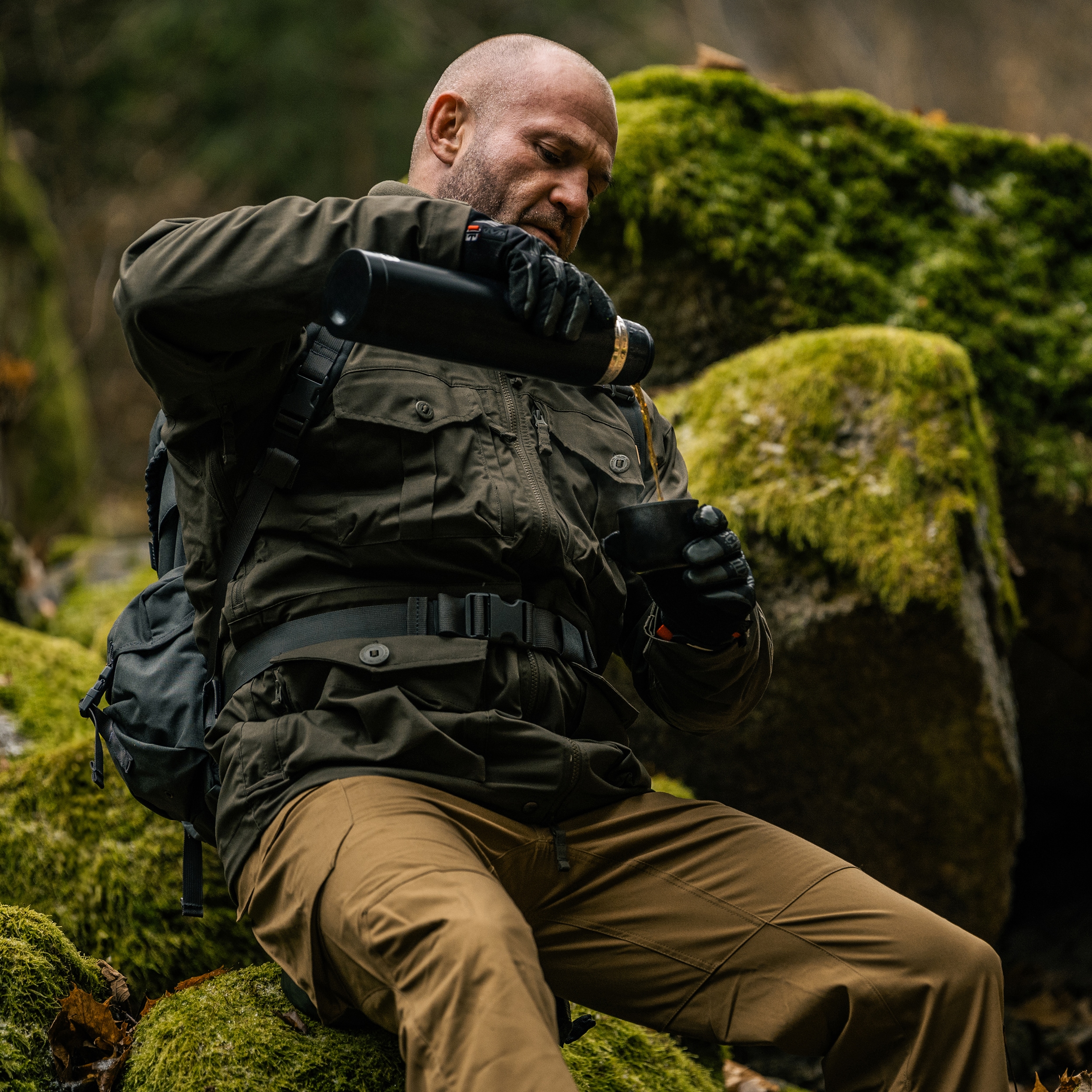 Termos Badger Outdoor Liquid 1 l - Black