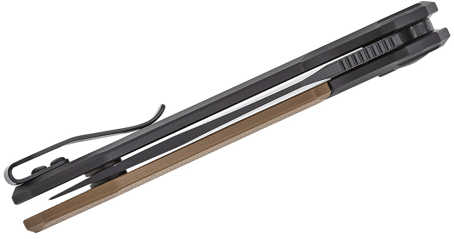Nóż sprężynowy Kershaw Launch 19 - Black/Earth Brown