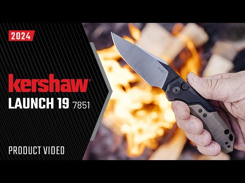 Nóż sprężynowy Kershaw Launch 19 - Black/Earth Brown