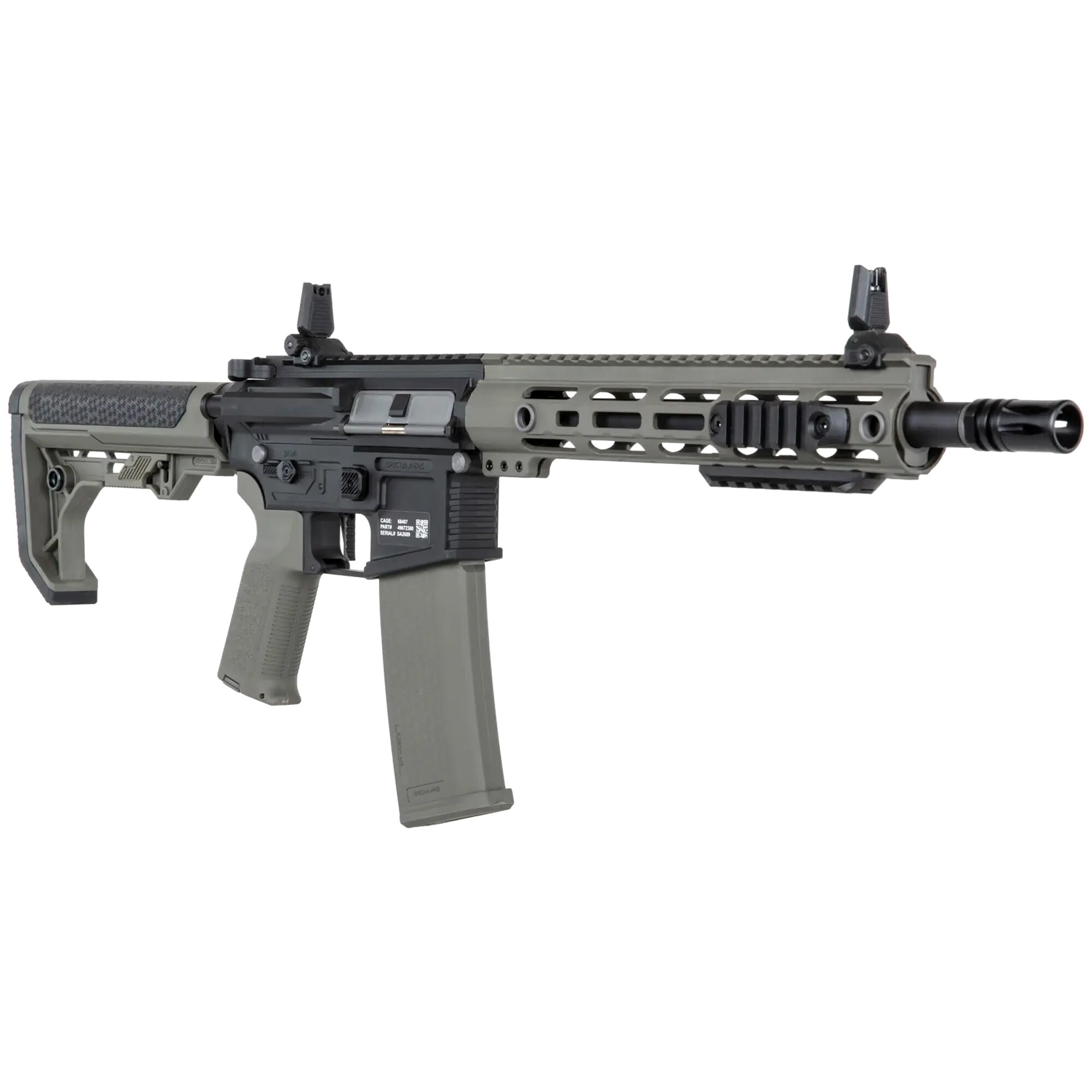 Штурмова гвинтівка AEG Specna Arms SA-F05-RL Flex Light Ops Stock/New Receiver HAL ETU - Olive