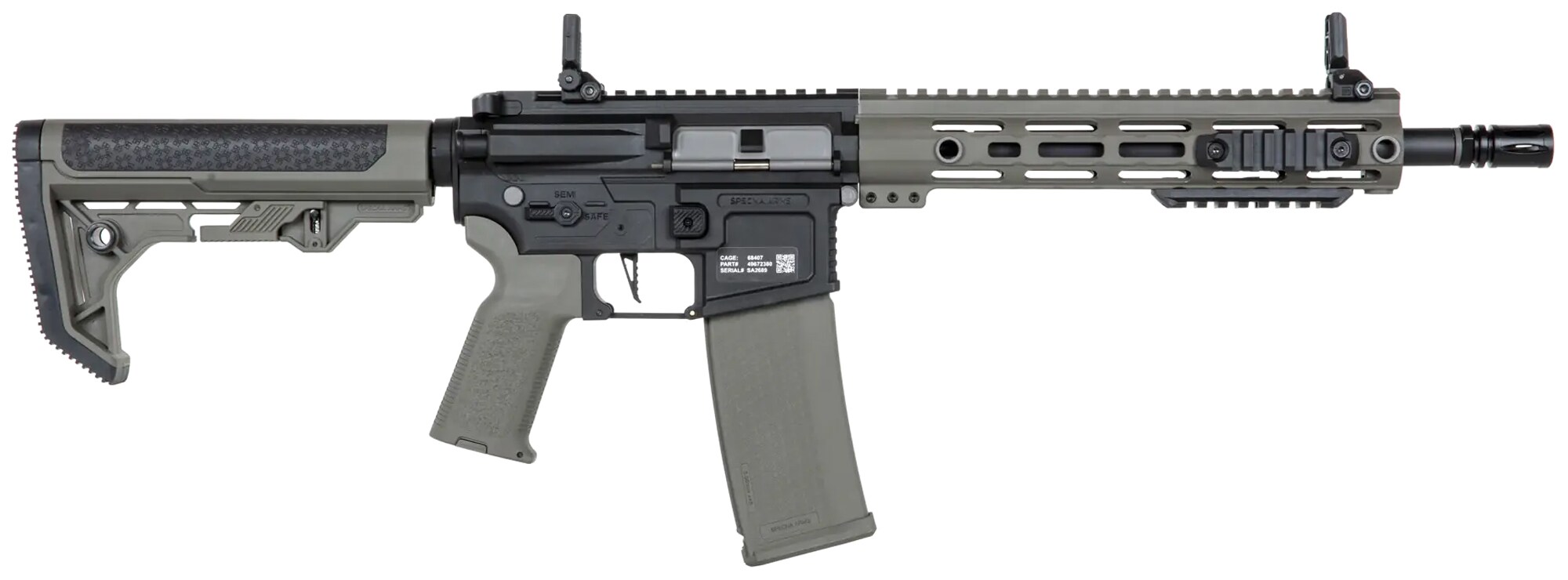 Штурмова гвинтівка AEG Specna Arms SA-F05-RL Flex Light Ops Stock/New Receiver HAL ETU - Olive