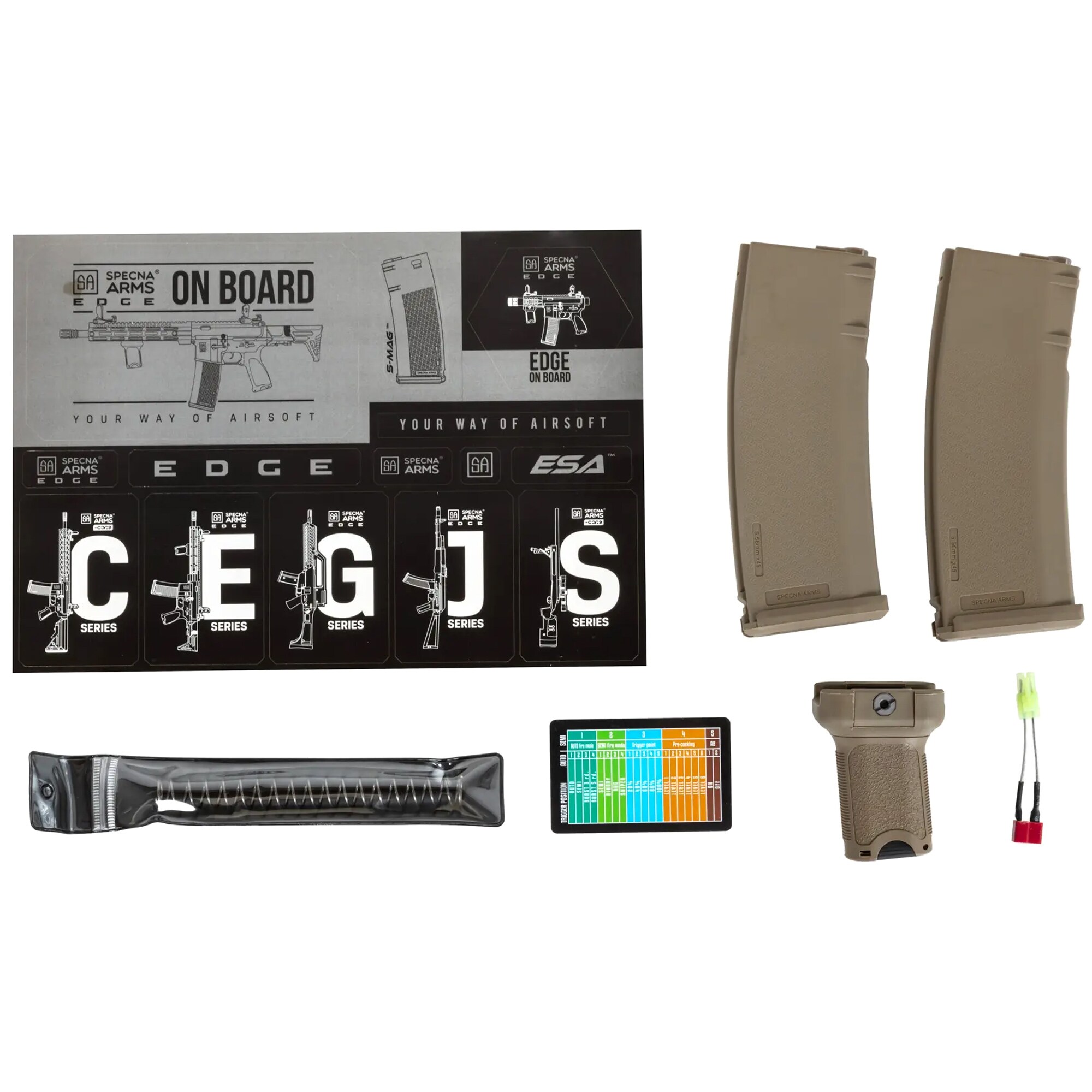 Штурмова гвинтівка AEG Specna Arms RRA SA-E03 Edge HAL ETU - Half-Tan