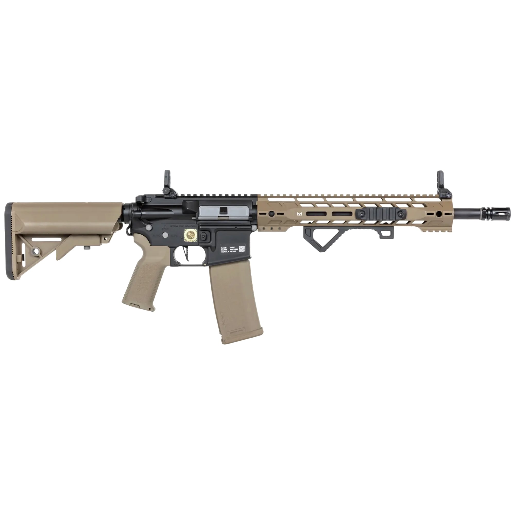 Karabinek szturmowy ASG Specna Arms SA-E14-H Havy Ops Stock Edge HAL ETU - Half-Tan