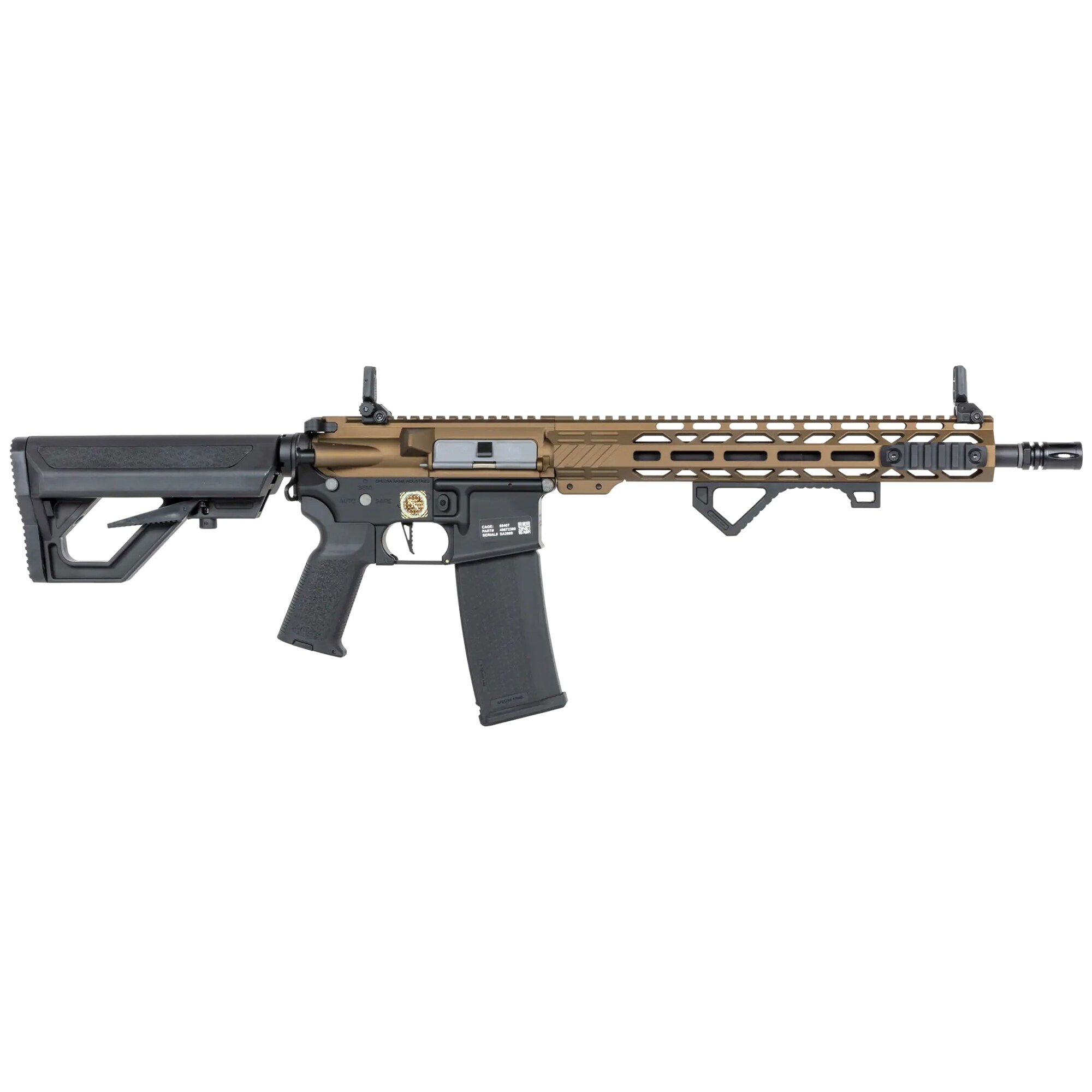 Штурмова гвинтівка AEG Specna Arms SA-E24-H EDGE Heavy Ops Stock HAL ETU - Chaos Bronze