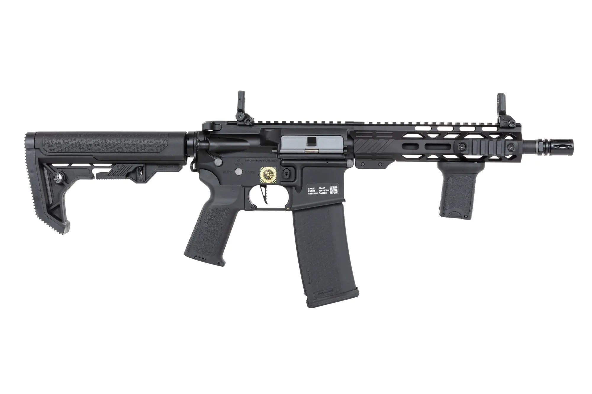 Karabinek szturmowy AEG Specna Arms SA-E25-L EDGE Light Ops Stock HAL ETU - Black