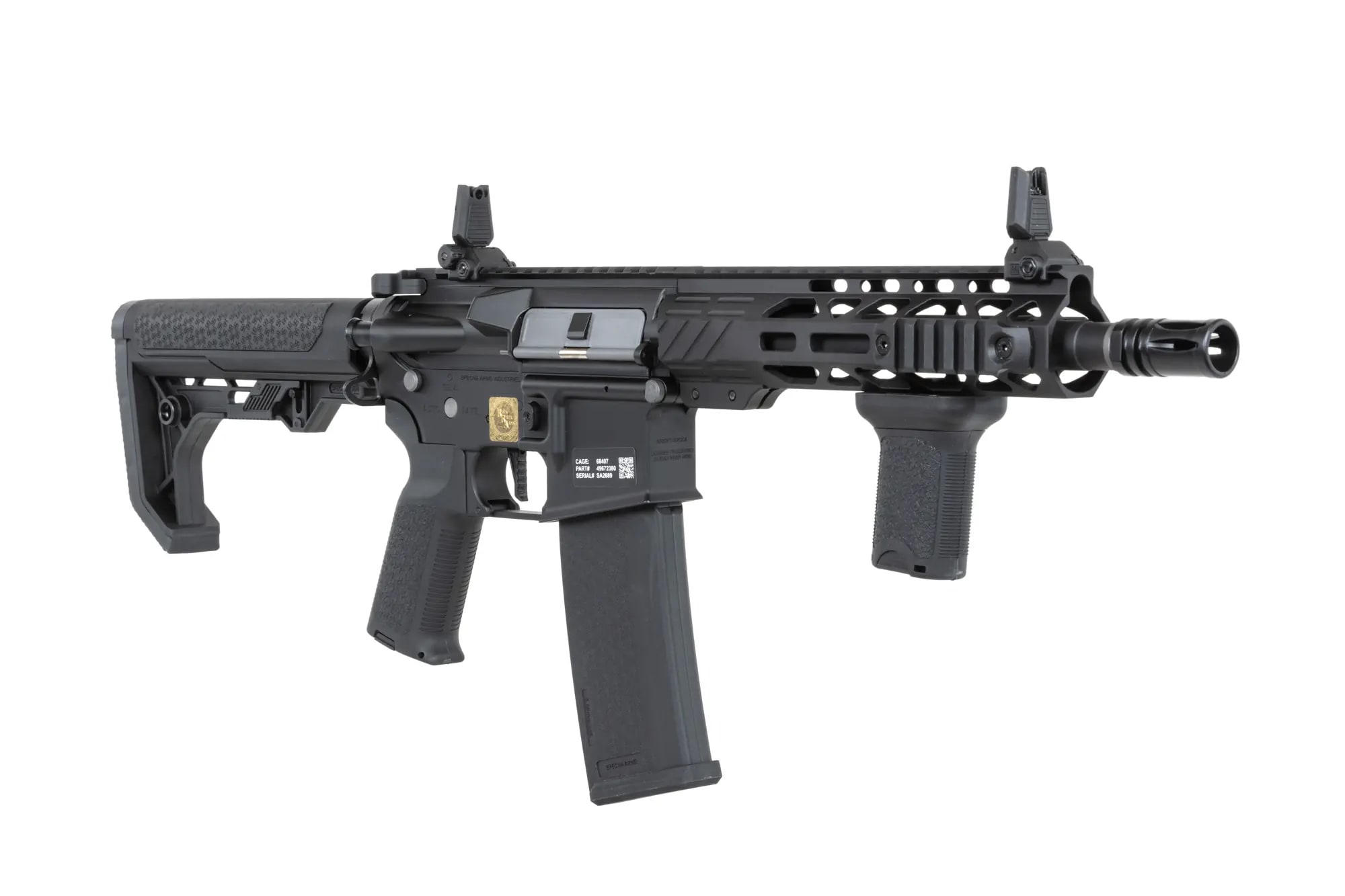 Karabinek szturmowy AEG Specna Arms SA-E25-L EDGE Light Ops Stock HAL ETU - Black