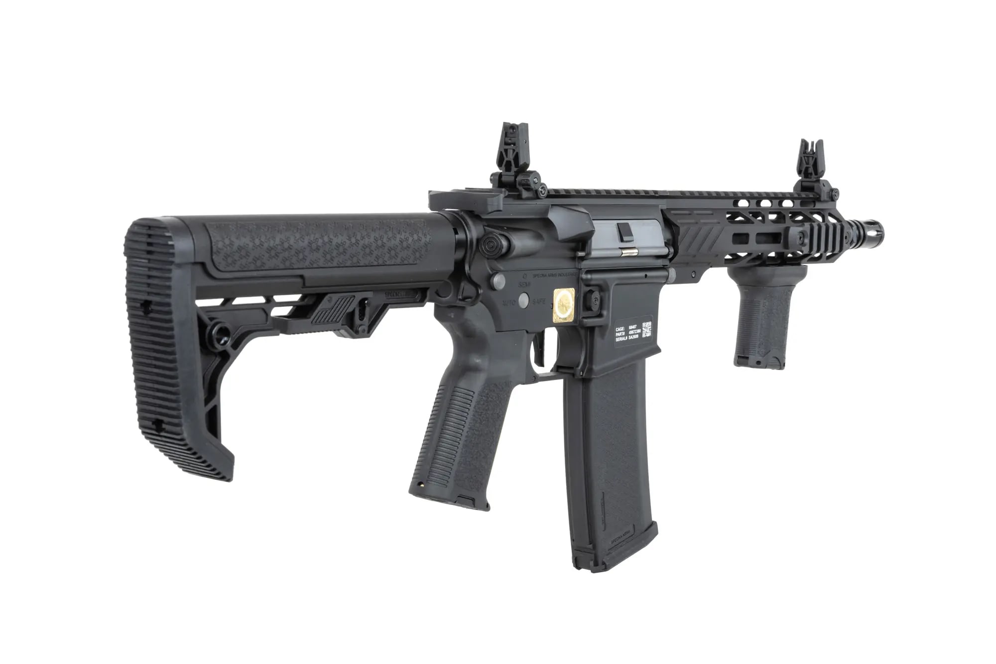 Karabinek szturmowy AEG Specna Arms SA-E25-L EDGE Light Ops Stock HAL ETU - Black