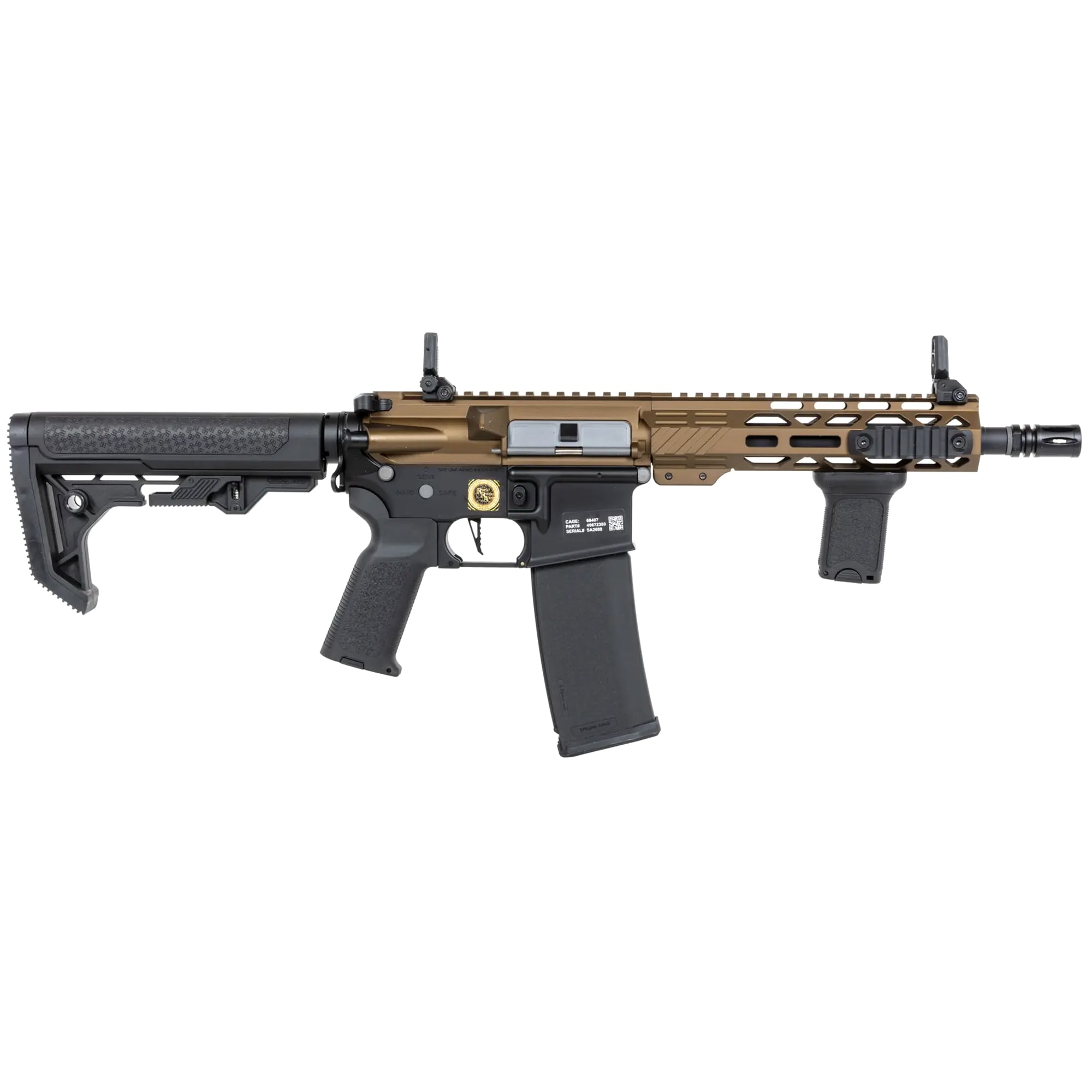 Karabinek szturmowy AEG Specna Arms SA-E25-L EDGE Light Ops Stock HAL ETU - Chaos Bronze