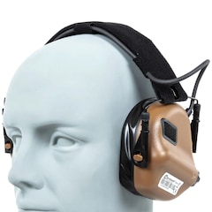 Ochronniki słuchu aktywne Earmor M31 Plus - Coyote Brown