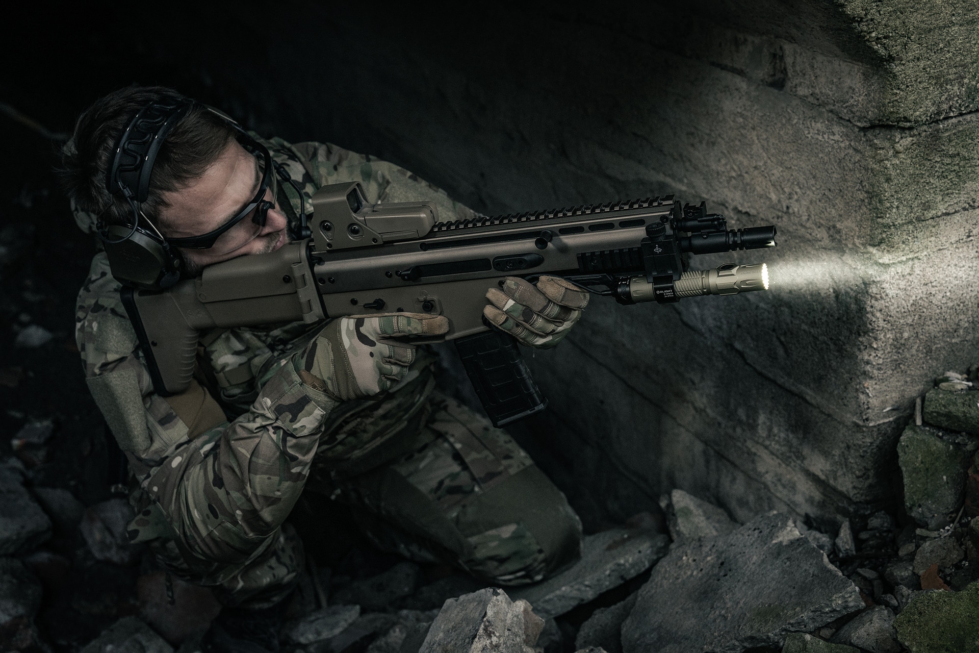 Тактичні окуляри Helikon-Tex LanRay Zestaw Shooting Pro - Black/Clear