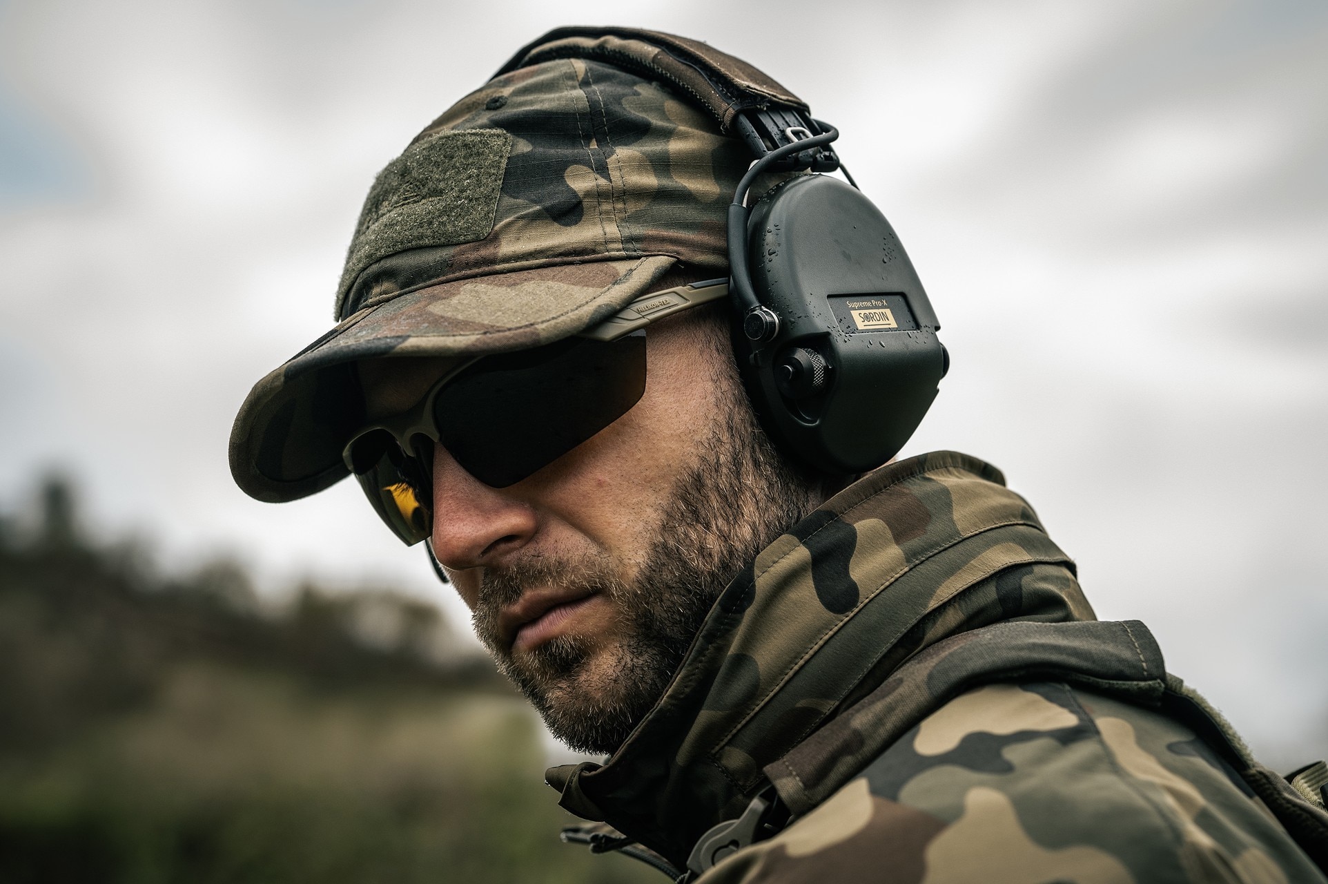 Okulary taktyczne Helikon-Tex TrinRay Zestaw Basic - Adaptive Green/Smoked