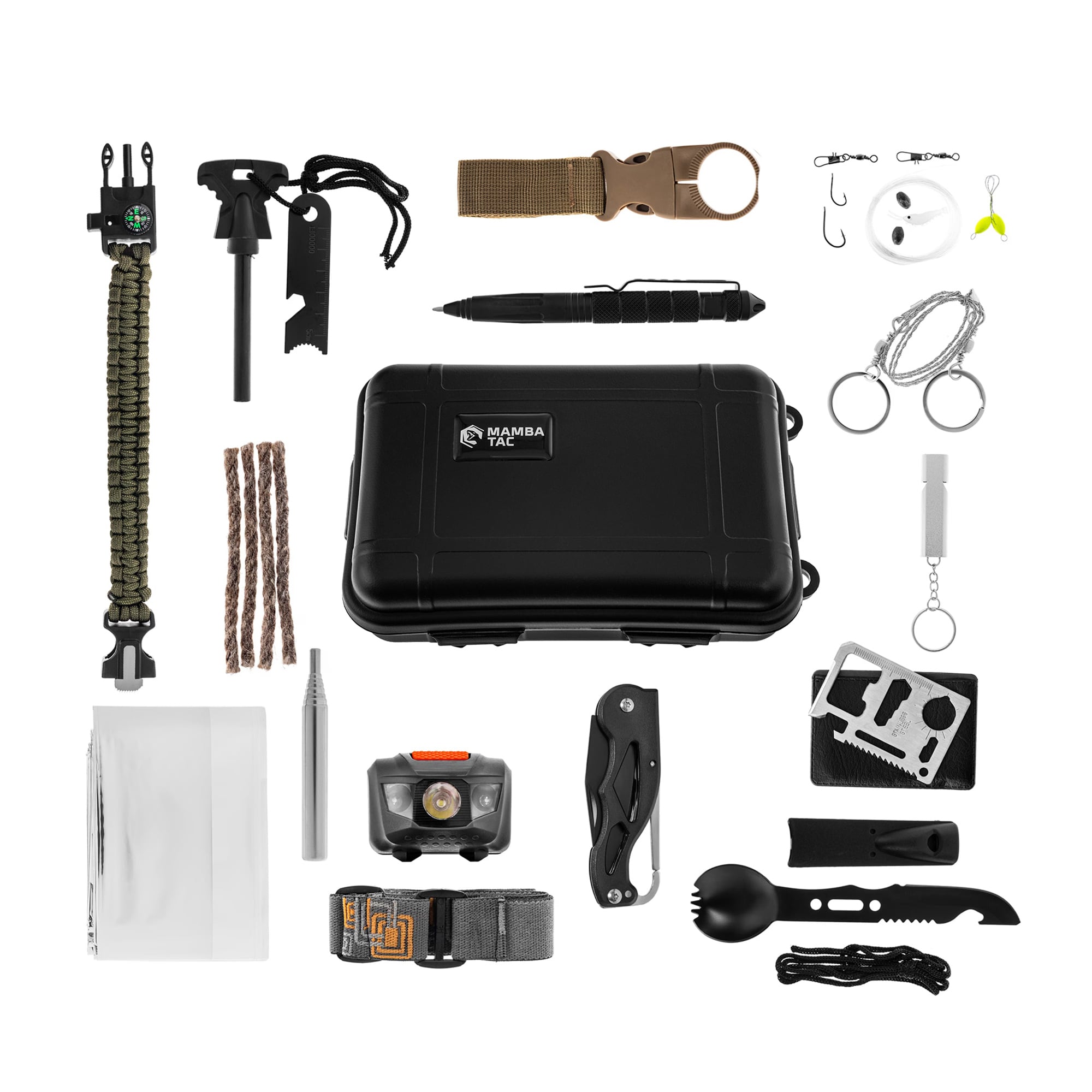 Zestaw survivalowy Mamba Tac All In One Survival Box