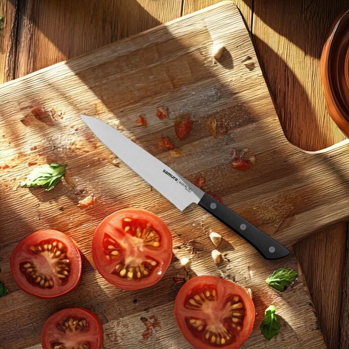 Кухонний ніж Samura Harakiri 15 см - зубчастий