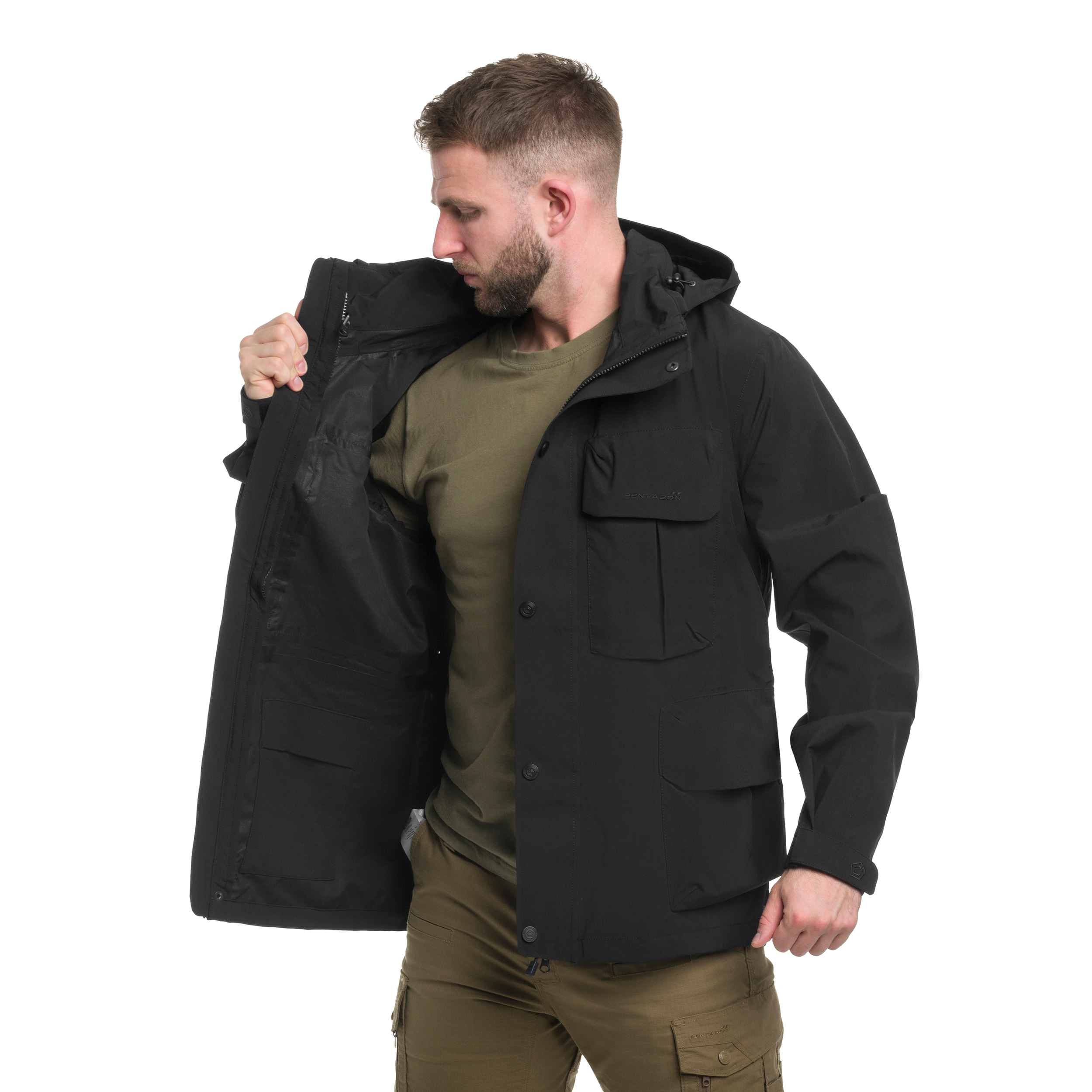 Kurtka Pentagon Dias Hybrid Smock Parka - Black