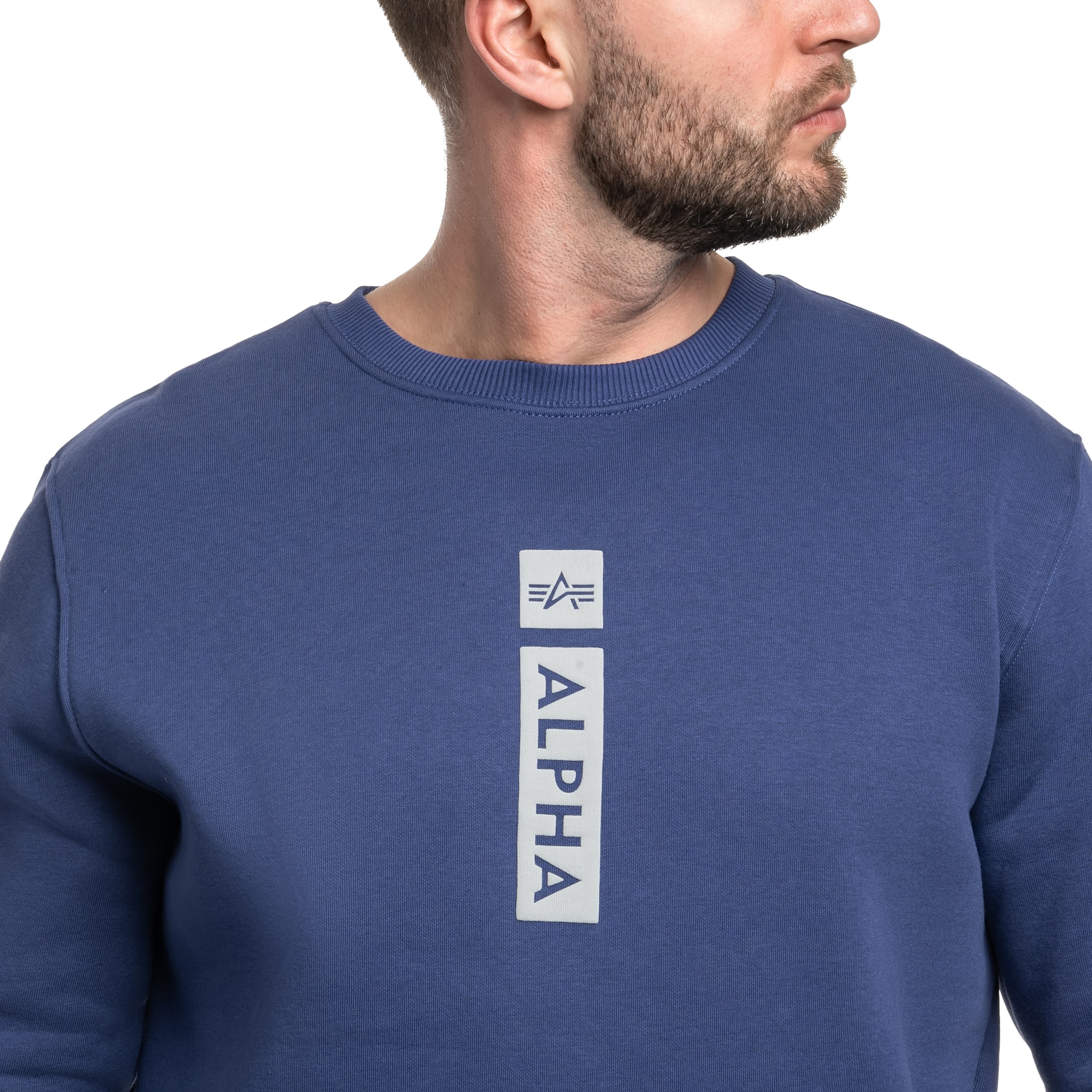 Bluza Alpha Industries Reflective Print Sweater - Night Purple