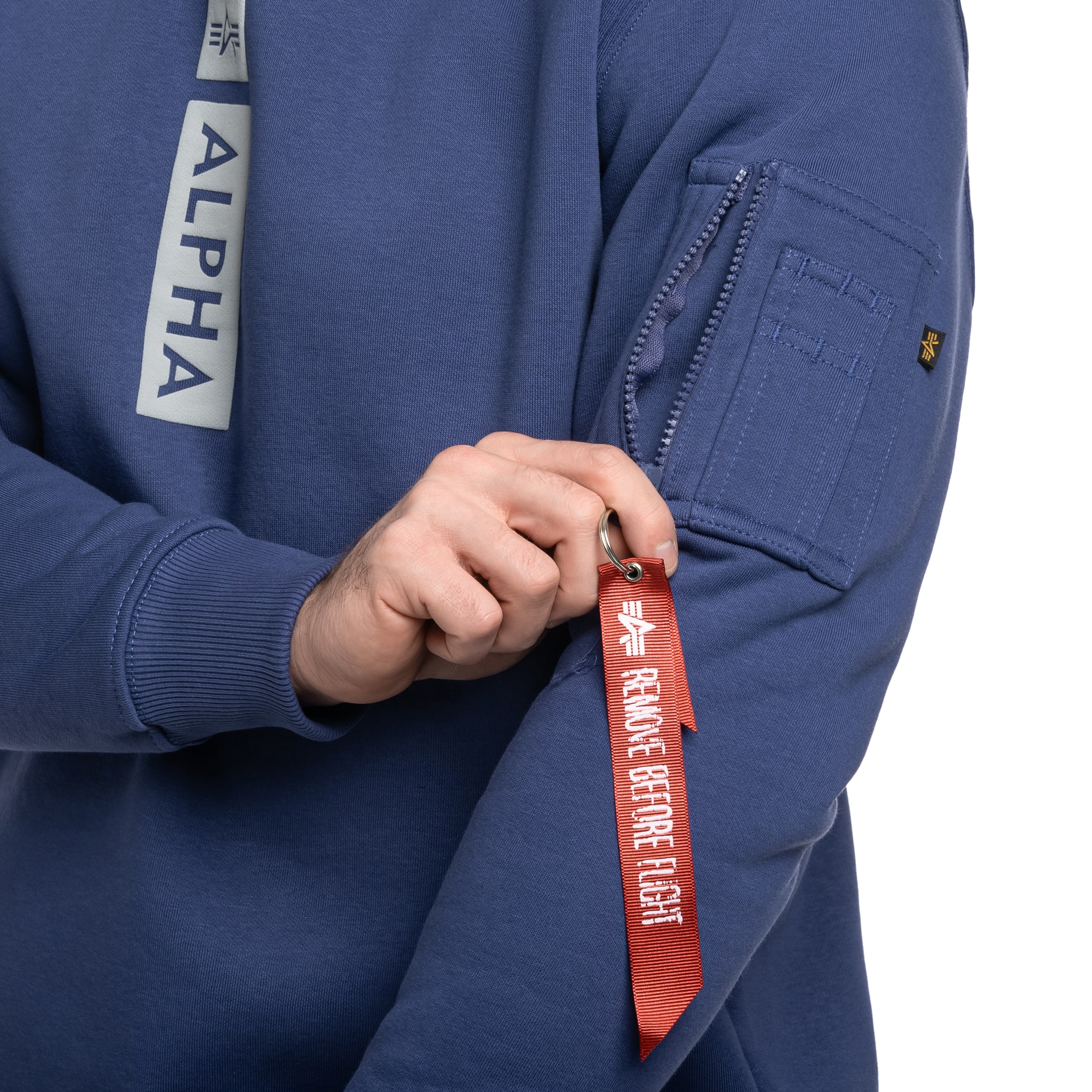 Bluza Alpha Industries Reflective Print Sweater - Night Purple