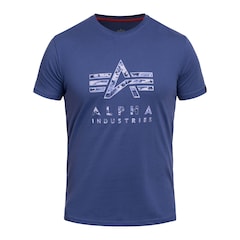 Koszulka T-Shirt Alpha Industries Camo Puff Print - Night Purple