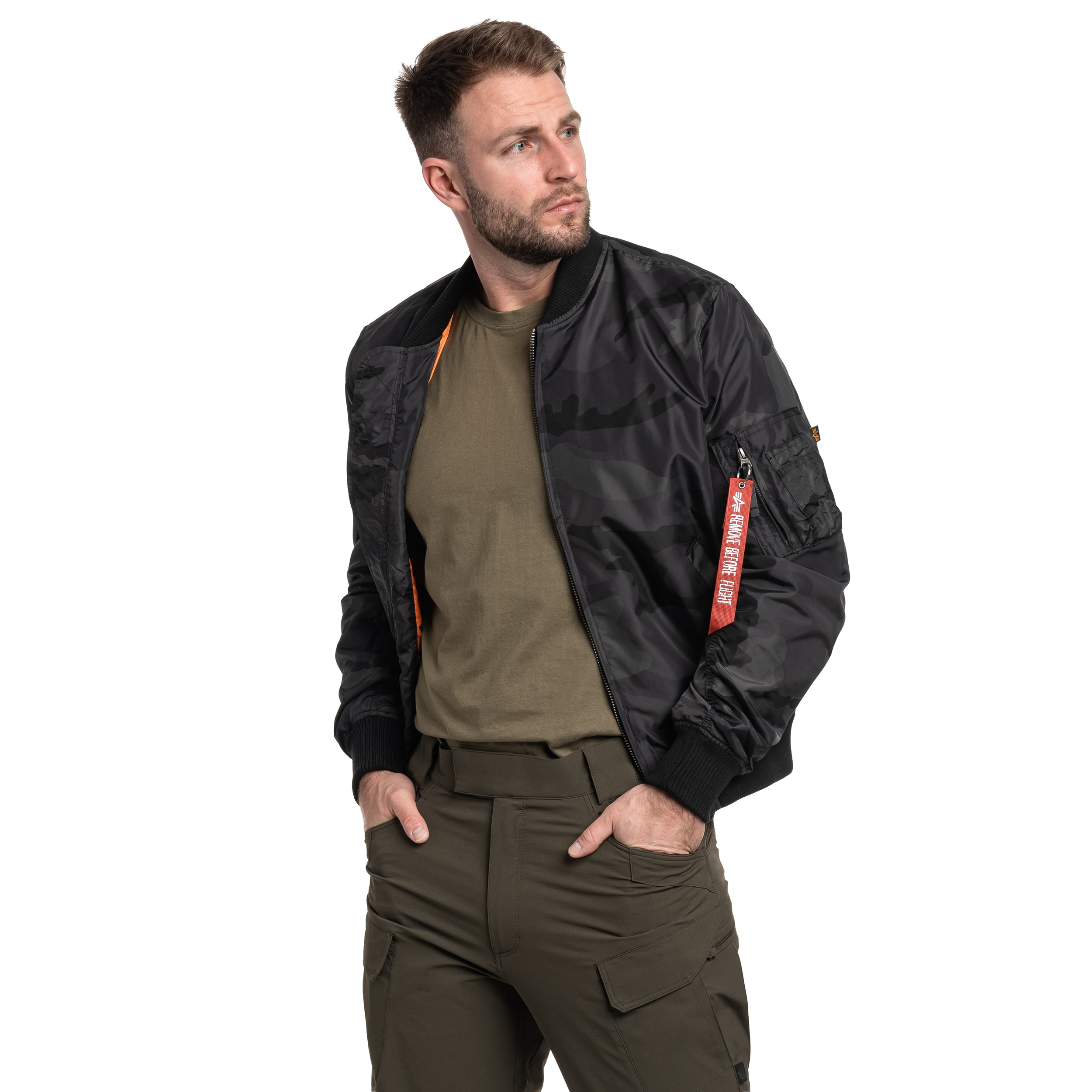 Kurtka Alpha Industries MA-1 TT Two Tone - Black Camo